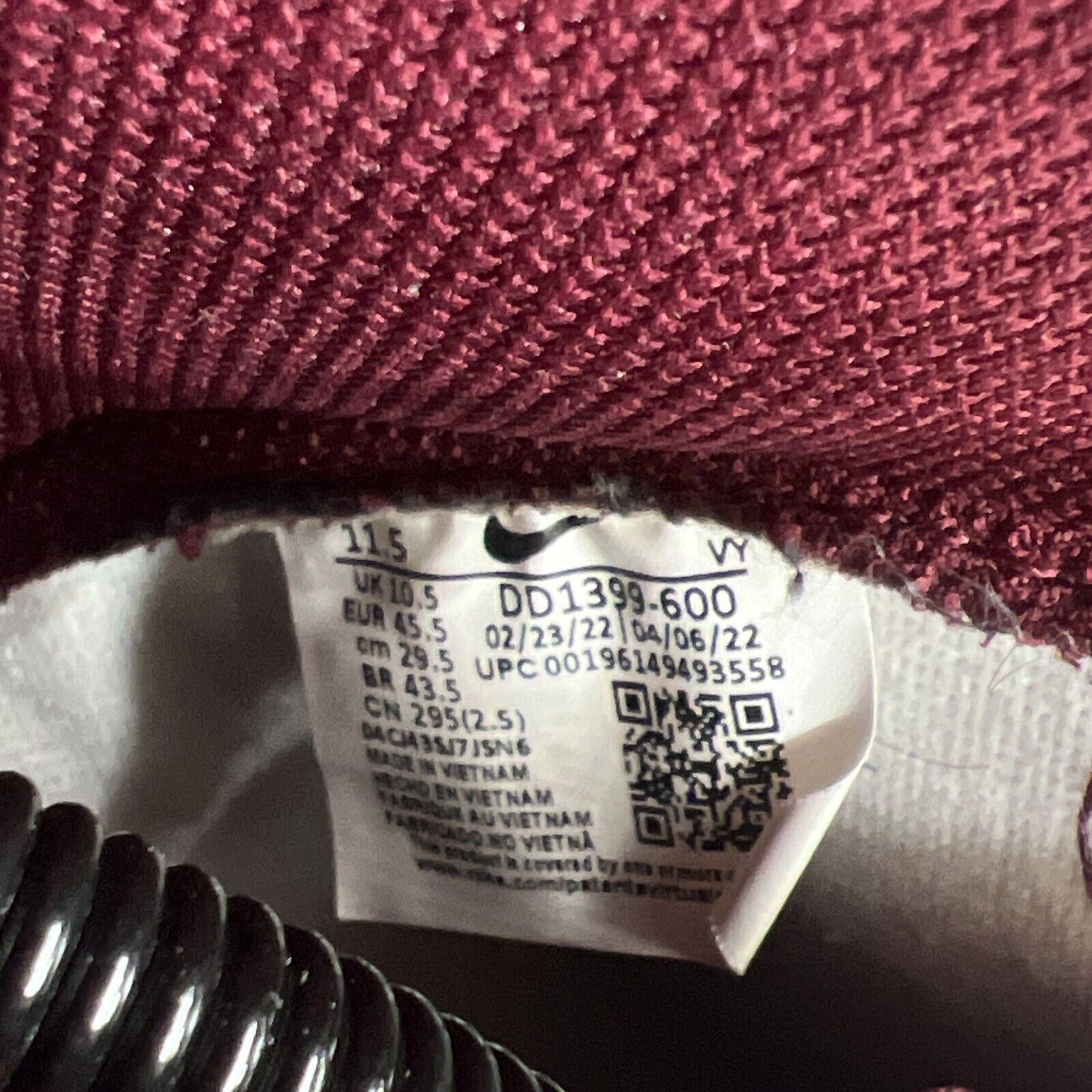 Size 11.5 - Nike Dunk High Dark Beetroot (DD1399-600)
