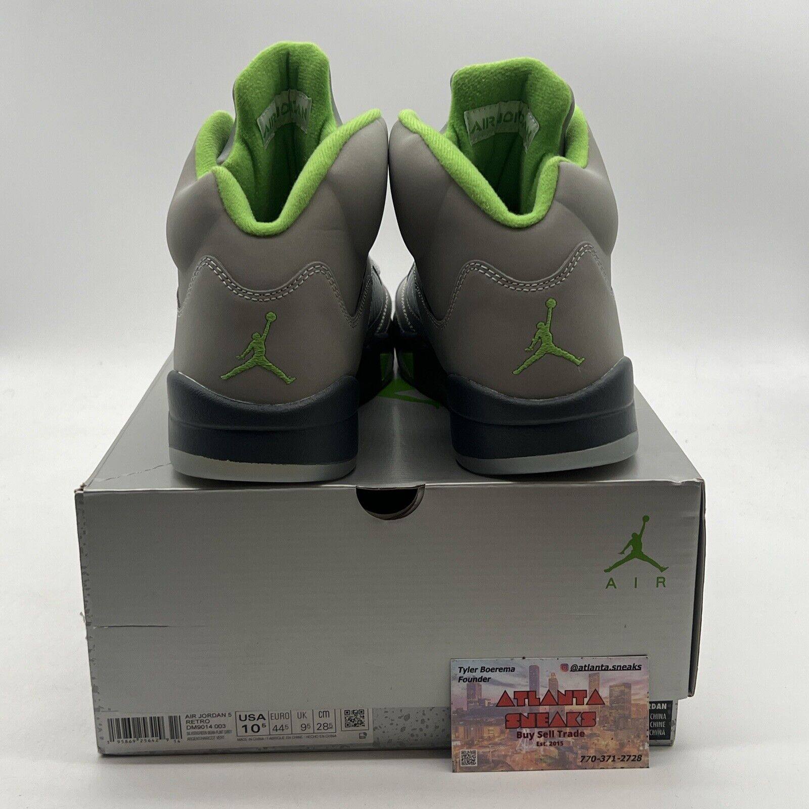 Size 10.5 - Air Jordan 5 Retro Green Bean (DM9014-003)