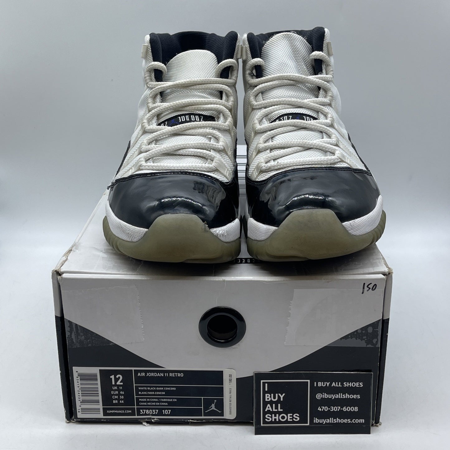 Size 12 - Air Jordan 11 Retro Concord 2011 (378037-107)