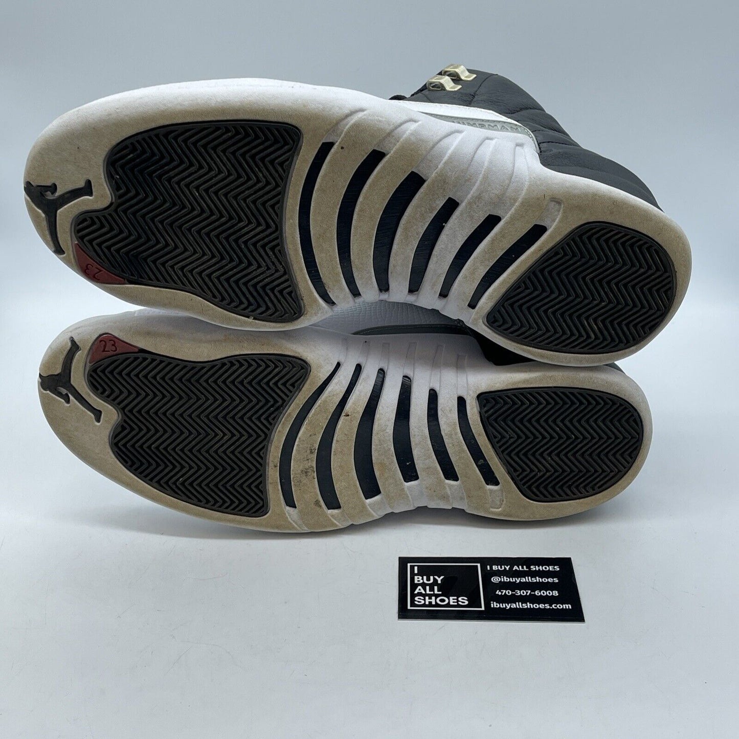 Size 12 - Jordan 12 Retro Mid Playoff Black White Red Leather (CT8013-006)