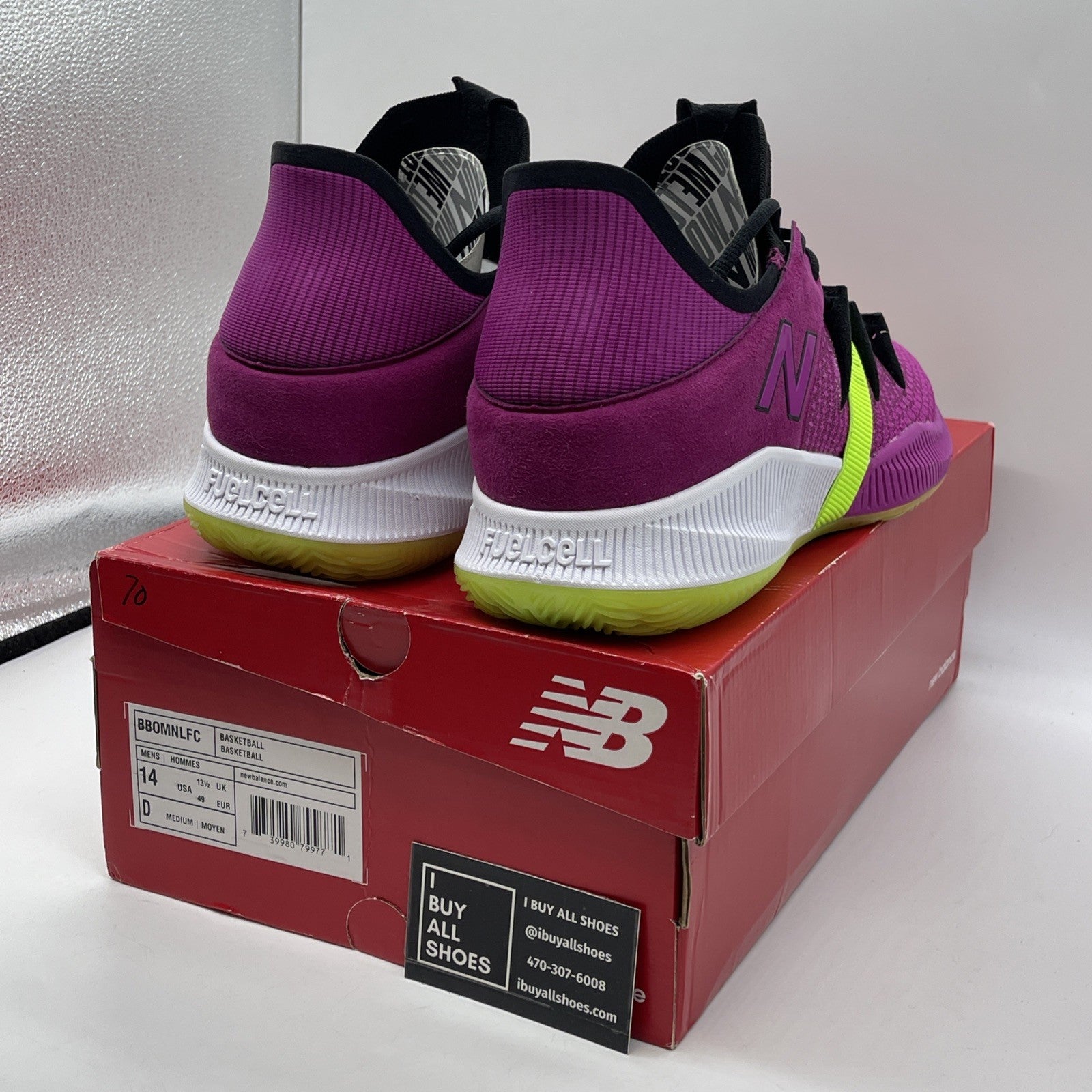 Size 14 - New Balance OMN1S Low Purple Green Black Suede 2020 (BB0MNLFC)