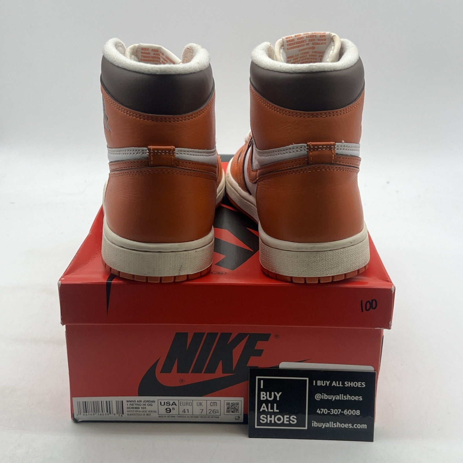 Size 9.5 - Air Jordan 1 Retro High OG Starfish W (DO9369-101)