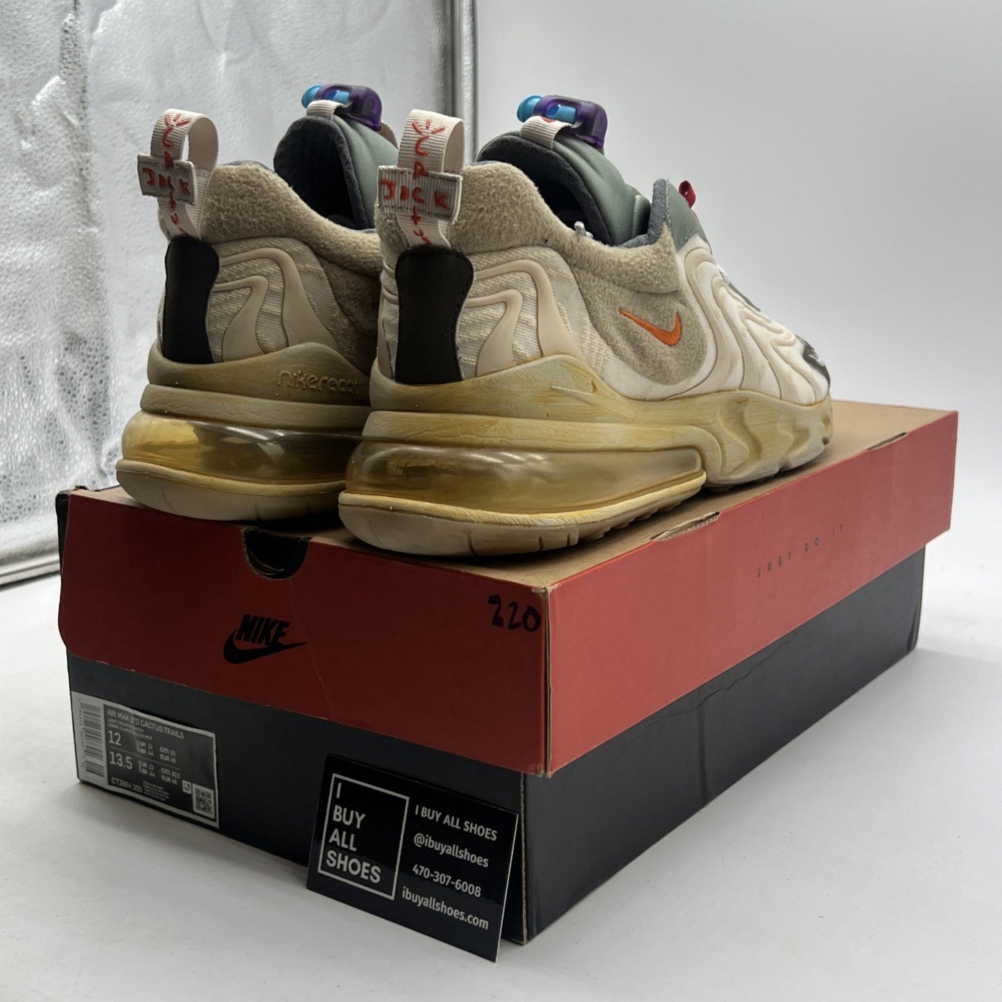 Size 12 - Nike Travis Scott x Air Max 270 React ENG Cactus Trails (CT2864-200)