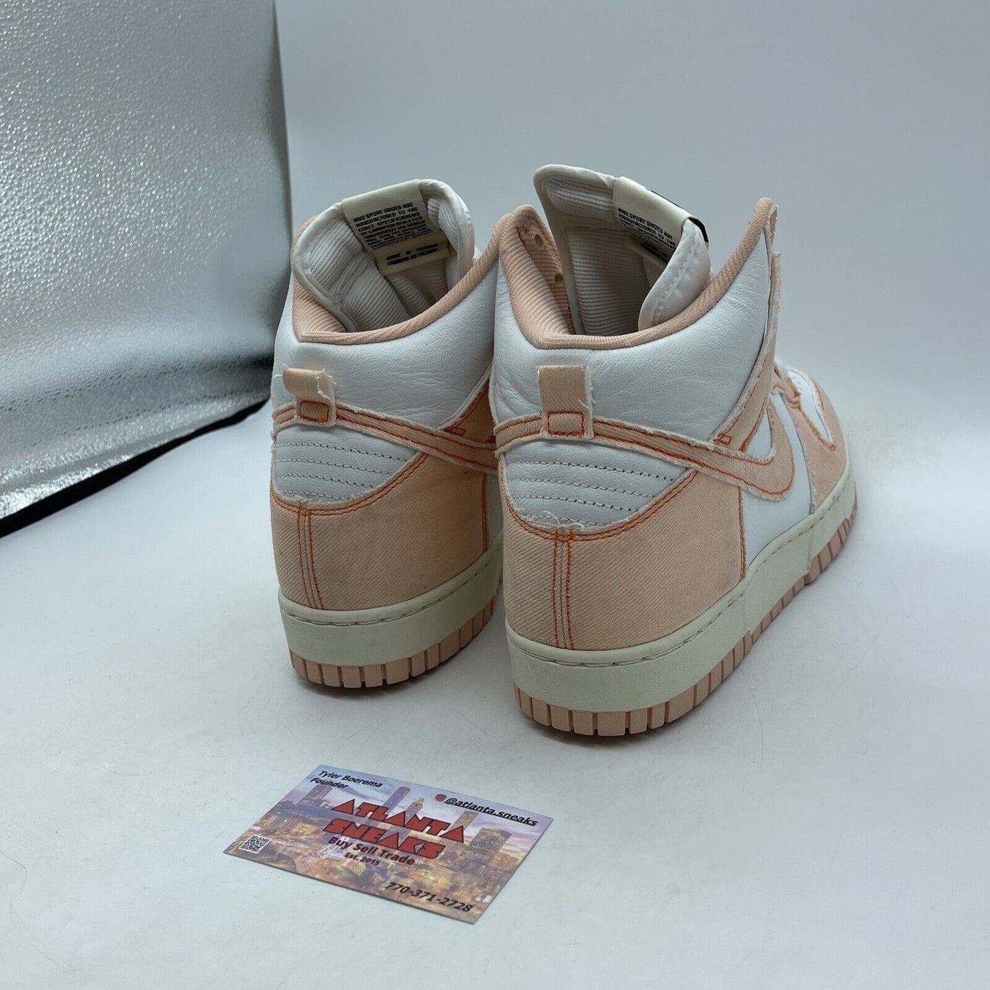 Size 10W - Nike Dunk 1985 High Arctic Orange Pink Suede White (DV1143-800)