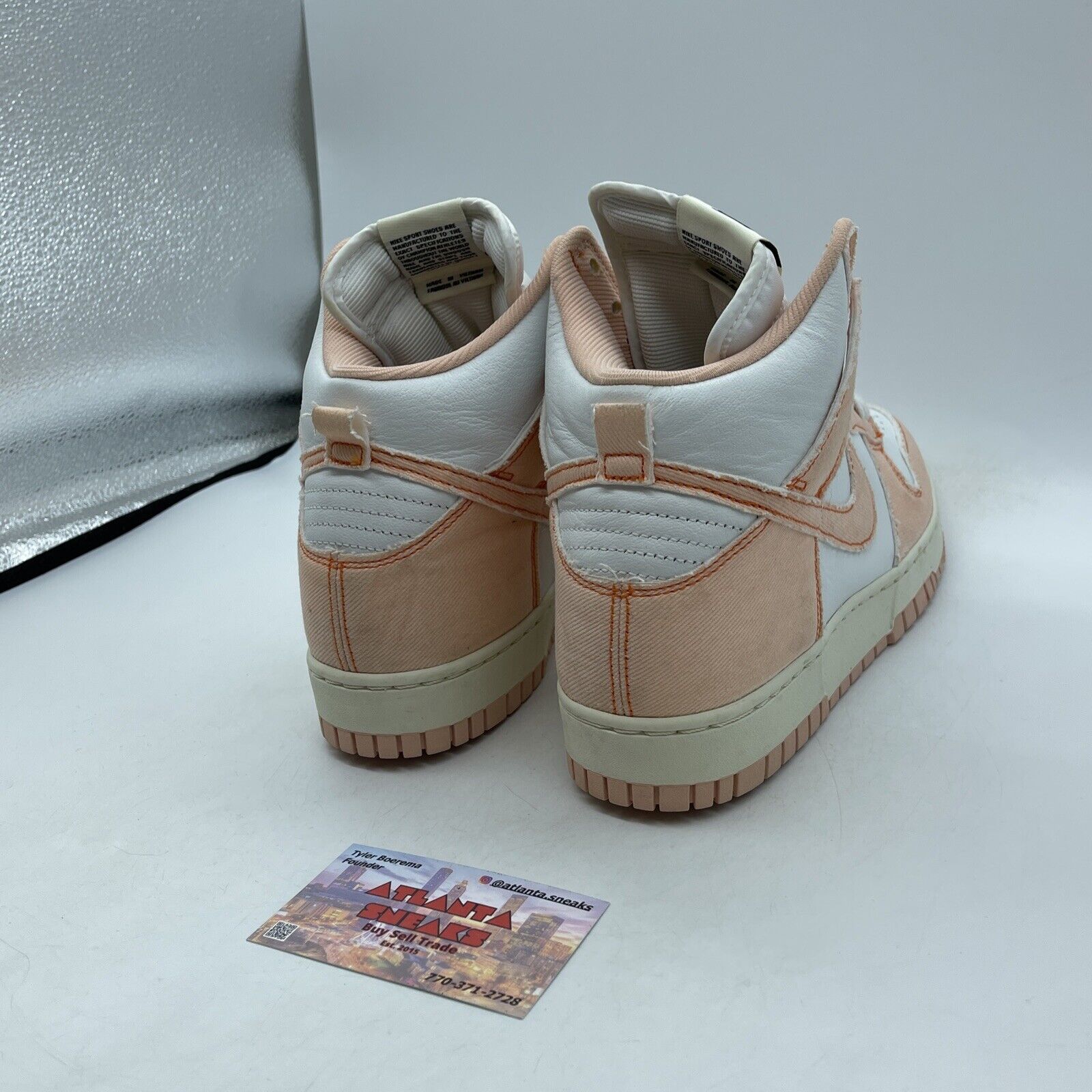 Size 10W - Nike Dunk 1985 High Arctic Orange Pink Suede White (DV1143-800)