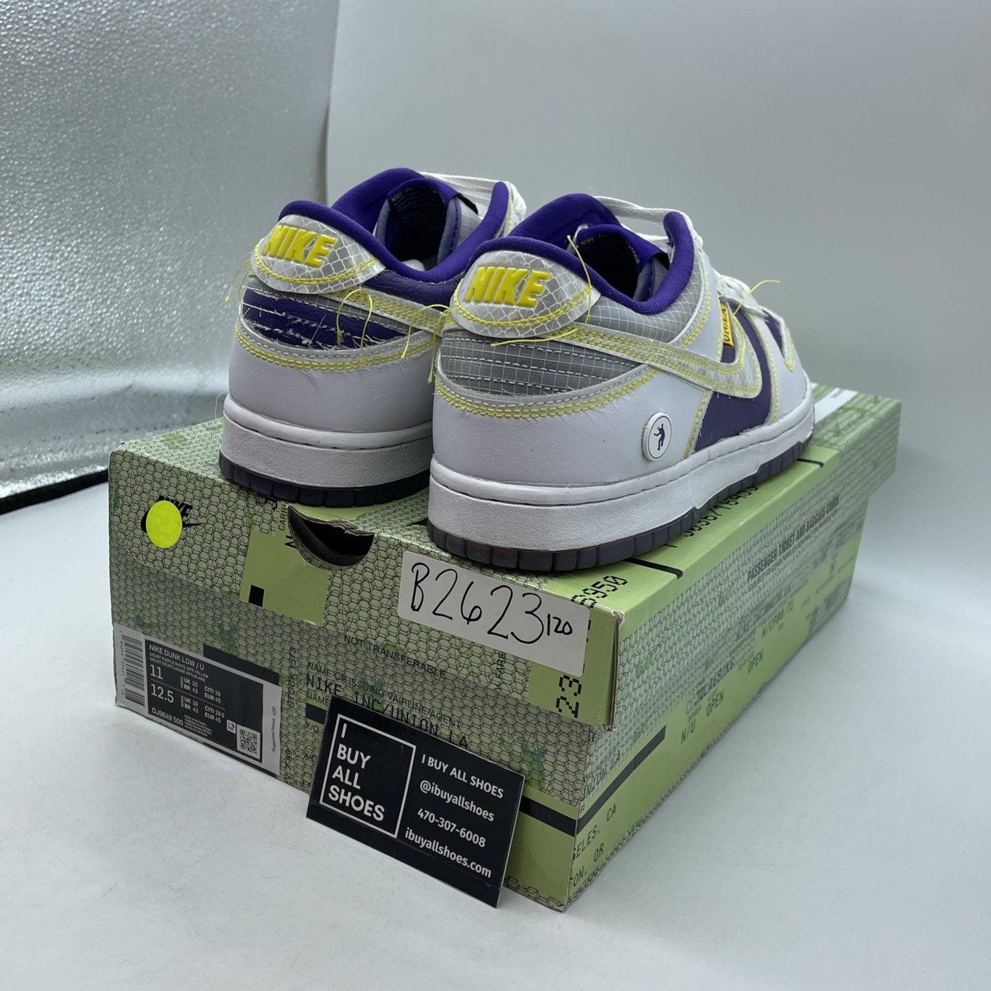 Size 11 - Union LA x Nike Dunk Low Passport Pack Court Purple (DJ9649-500)
