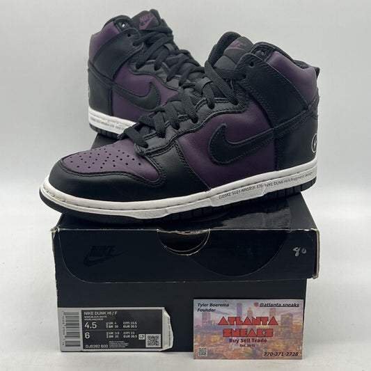 Size 4.5 - Nike Fragment Design x Dunk High Beijing Black White  (DJ0382-600)