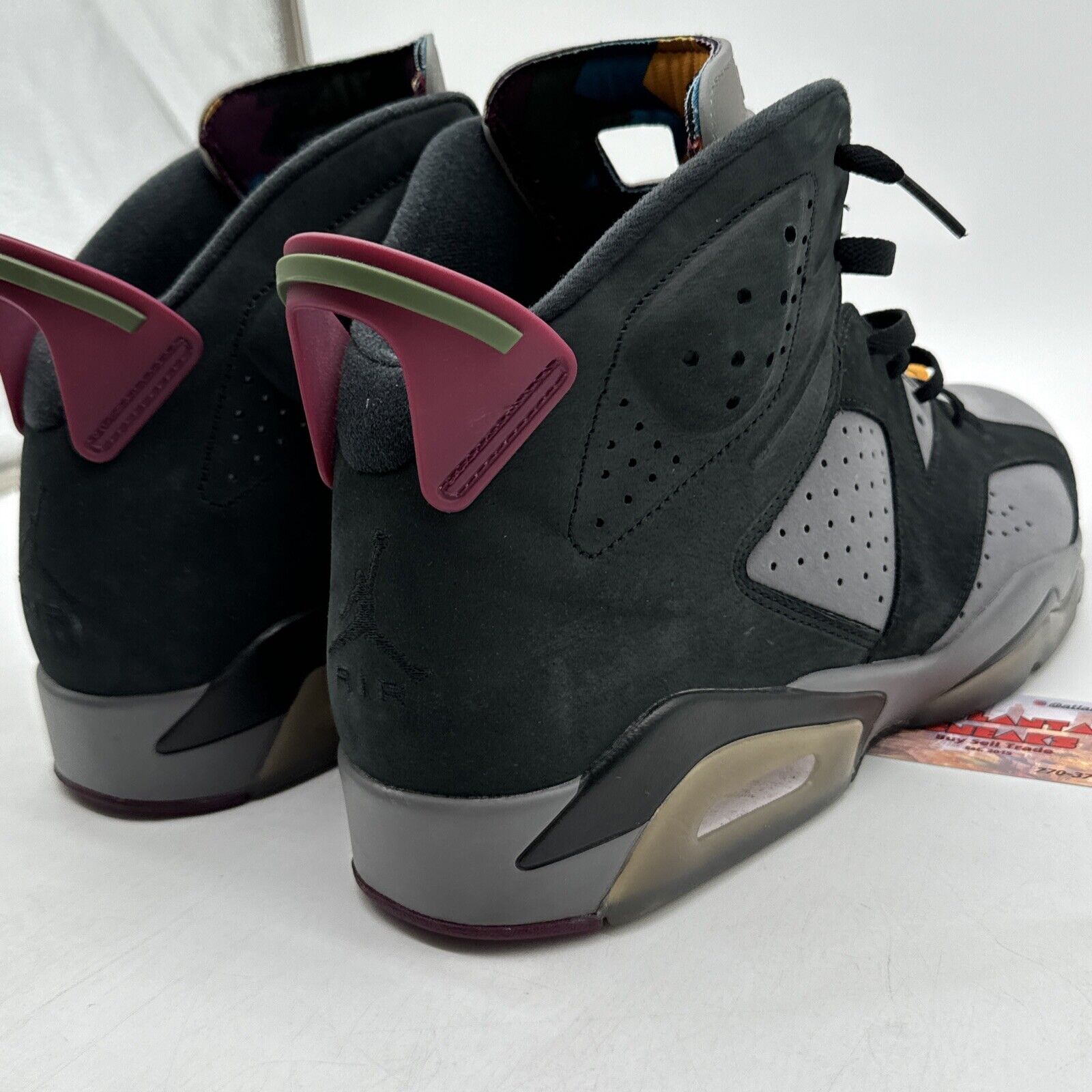 Size 13 - Jordan 6 Bordeaux Grey Burgundy Blue Brown Suede