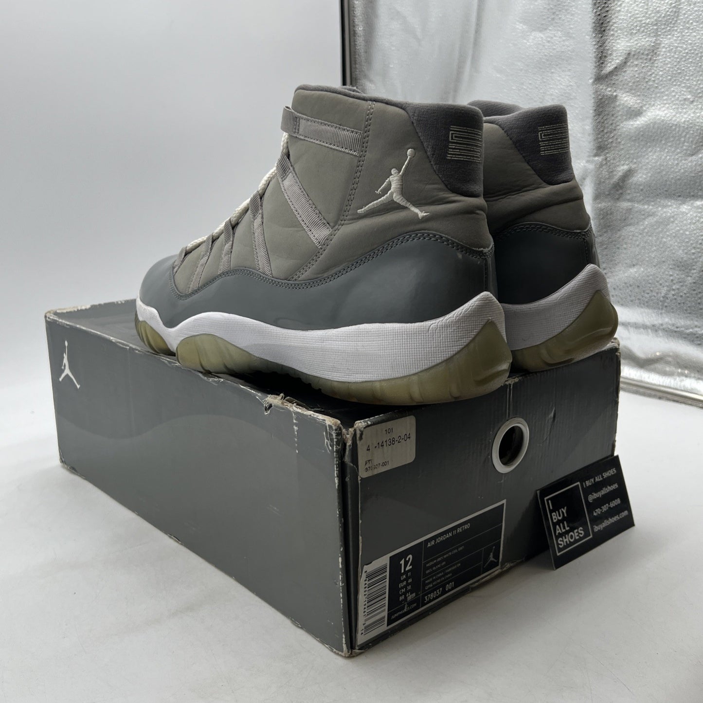 Size 12 - Air Jordan 11 Retro 2010 Cool Grey (378037-001)