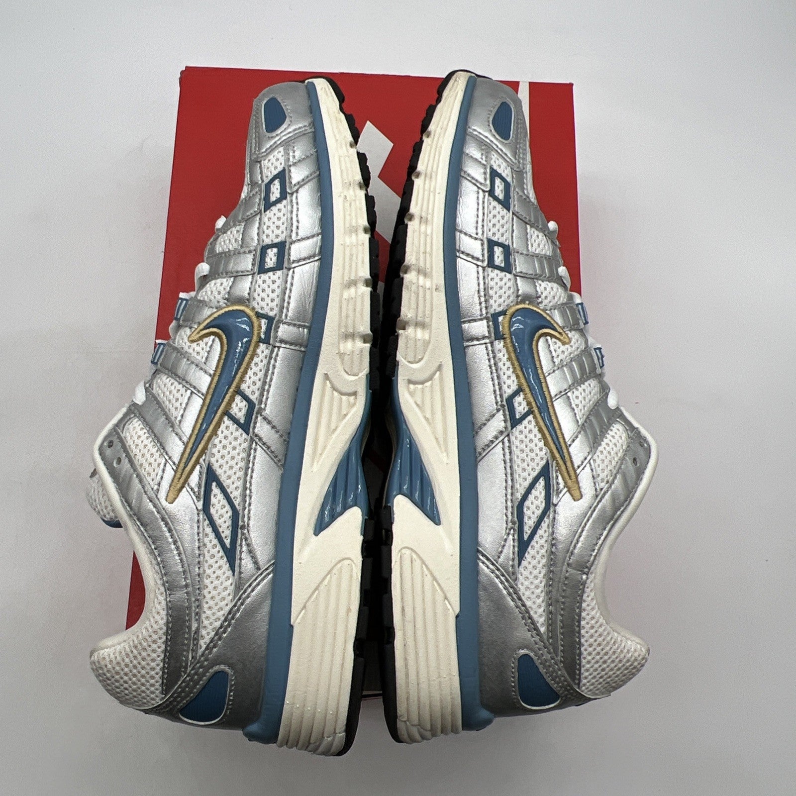 Size 10.5 - Nike P-6000 Metallic Silver Aegean Storm (HJ7246-100)