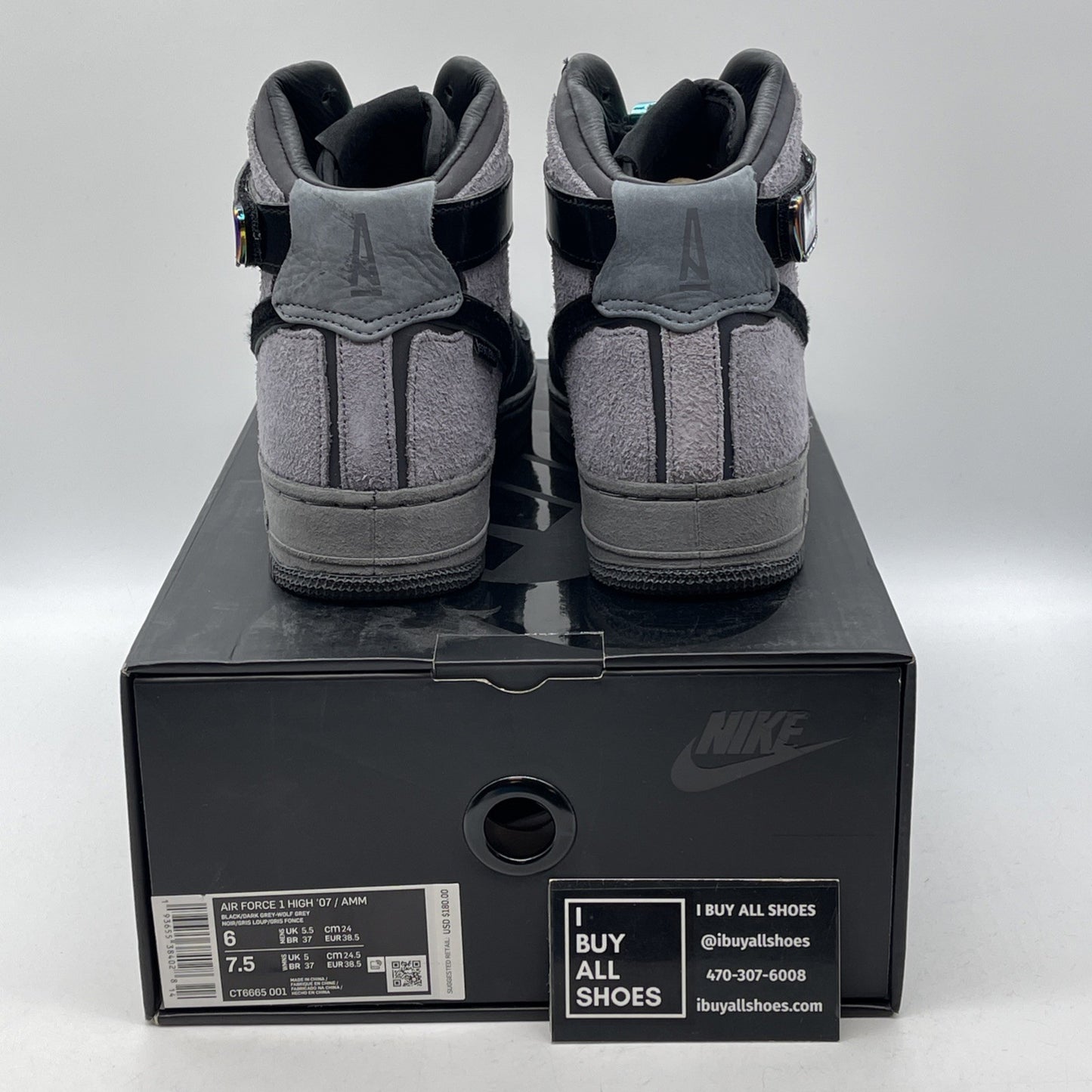 Size 6 - Nike A Ma Maniére x Air Force 1 High Hand Wash Cold (CT6665-001)
