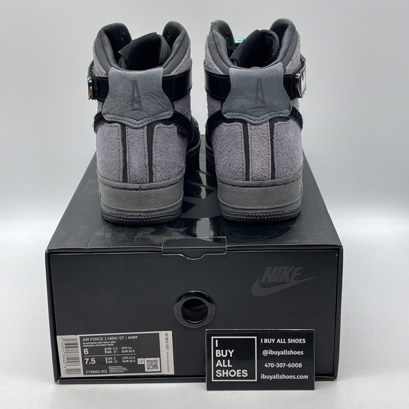Size 6 - Nike A Ma Maniére x Air Force 1 High Hand Wash Cold (CT6665-001)