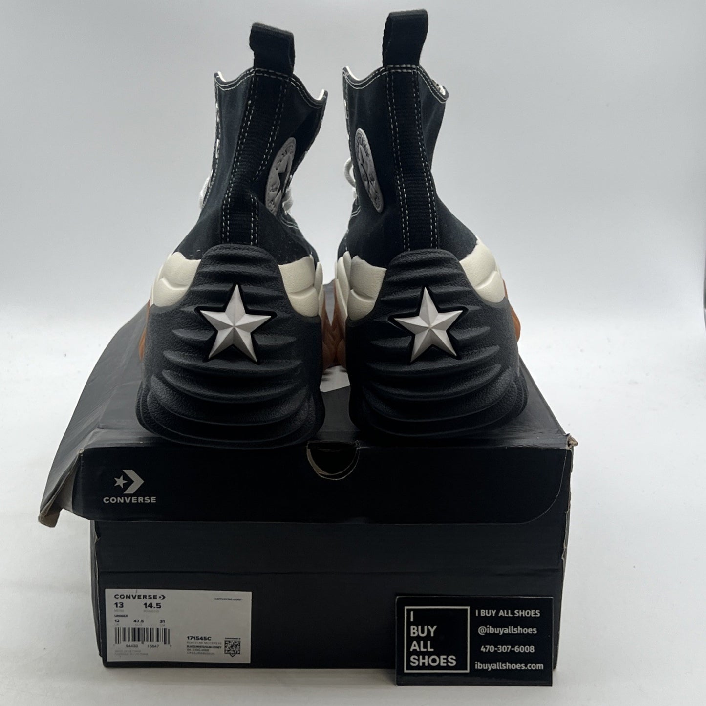 Size 13 - Converse Run Star Motion Black Gum Honey (171545C)