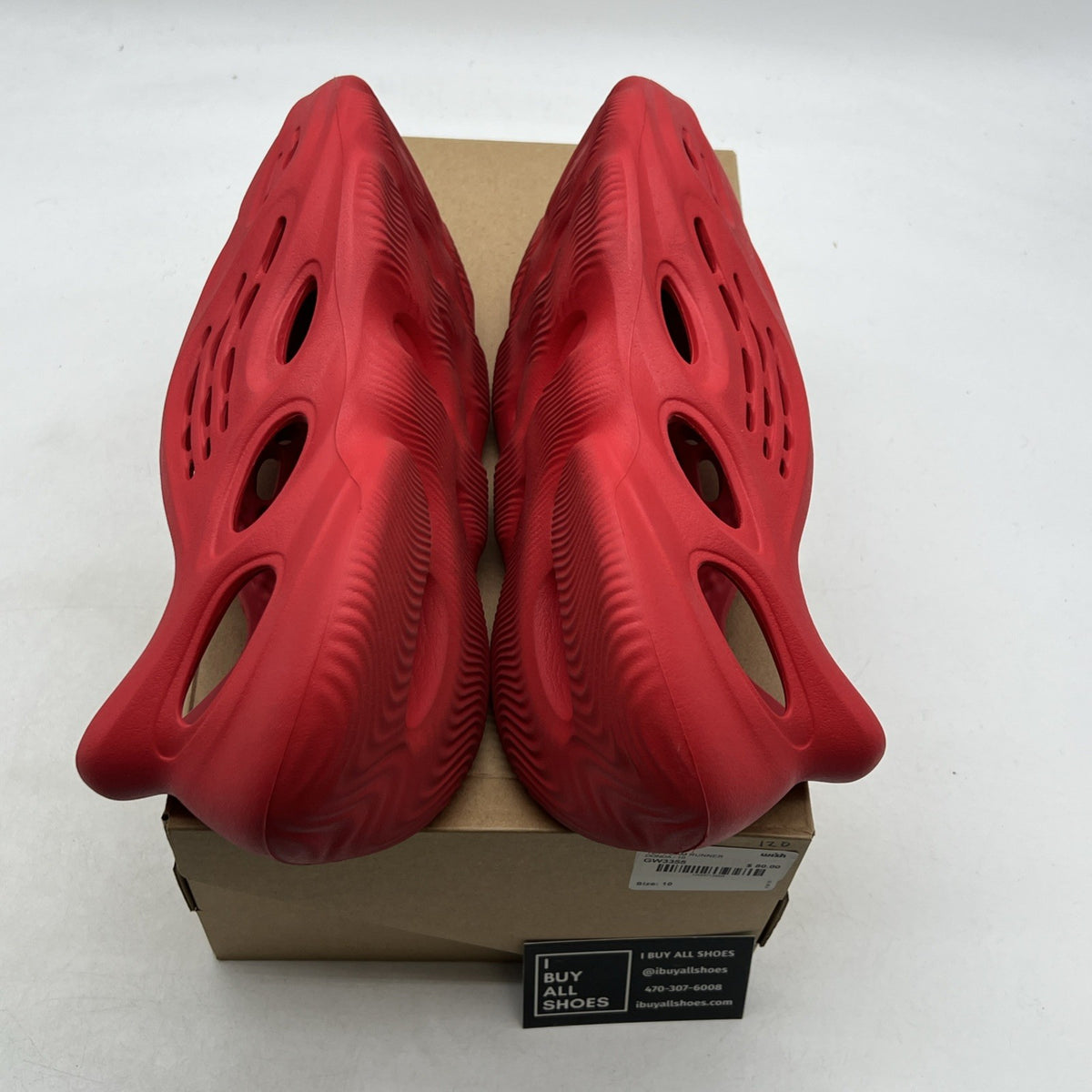 Size 10 - adidas Yeezy Foam Runner Vermillion (GW3355)