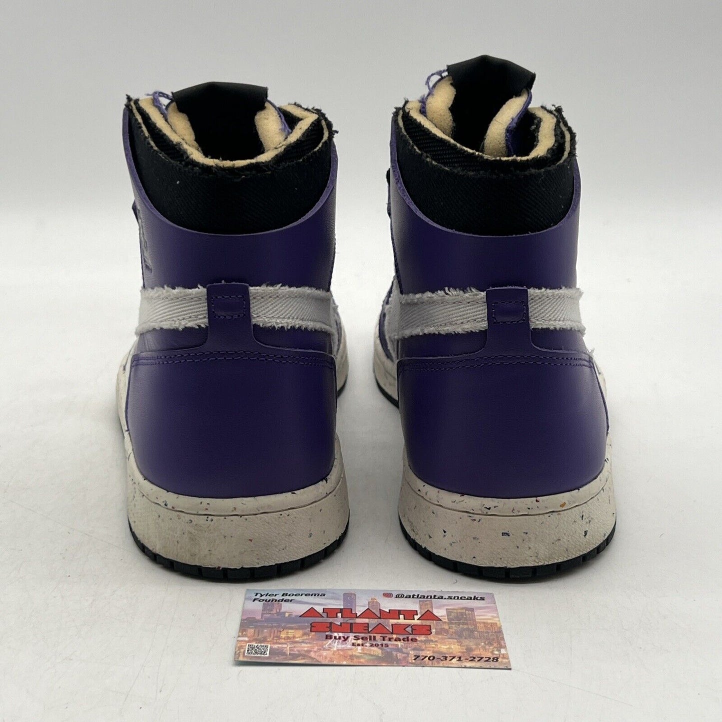 Size 11 - Air Jordan 1 Zoom Comfort High Crater Purple Black White (CT0978-501)