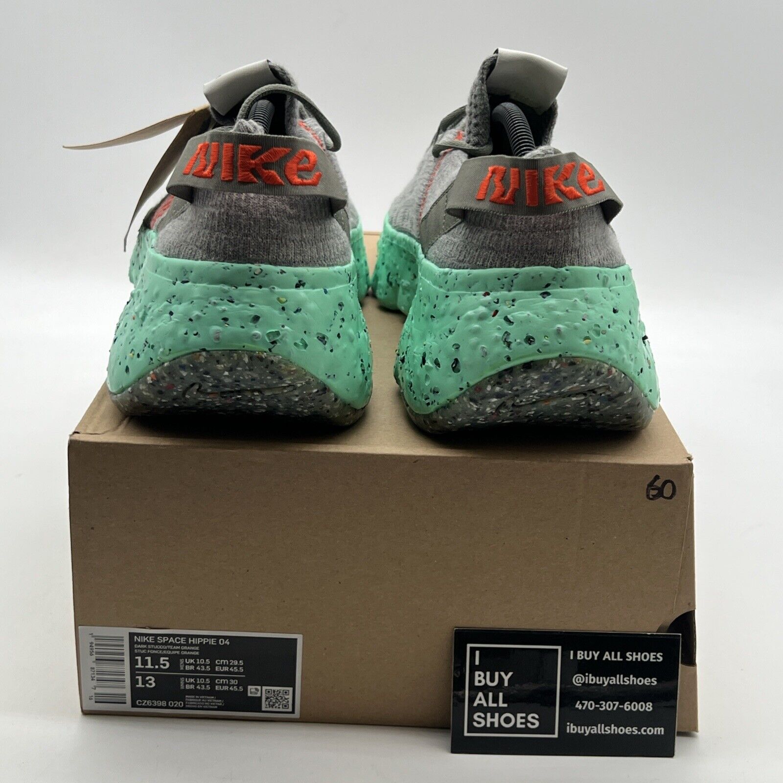 Size 11.5 - Nike Space Hippie 04 Green Glow (CZ6398-020)
