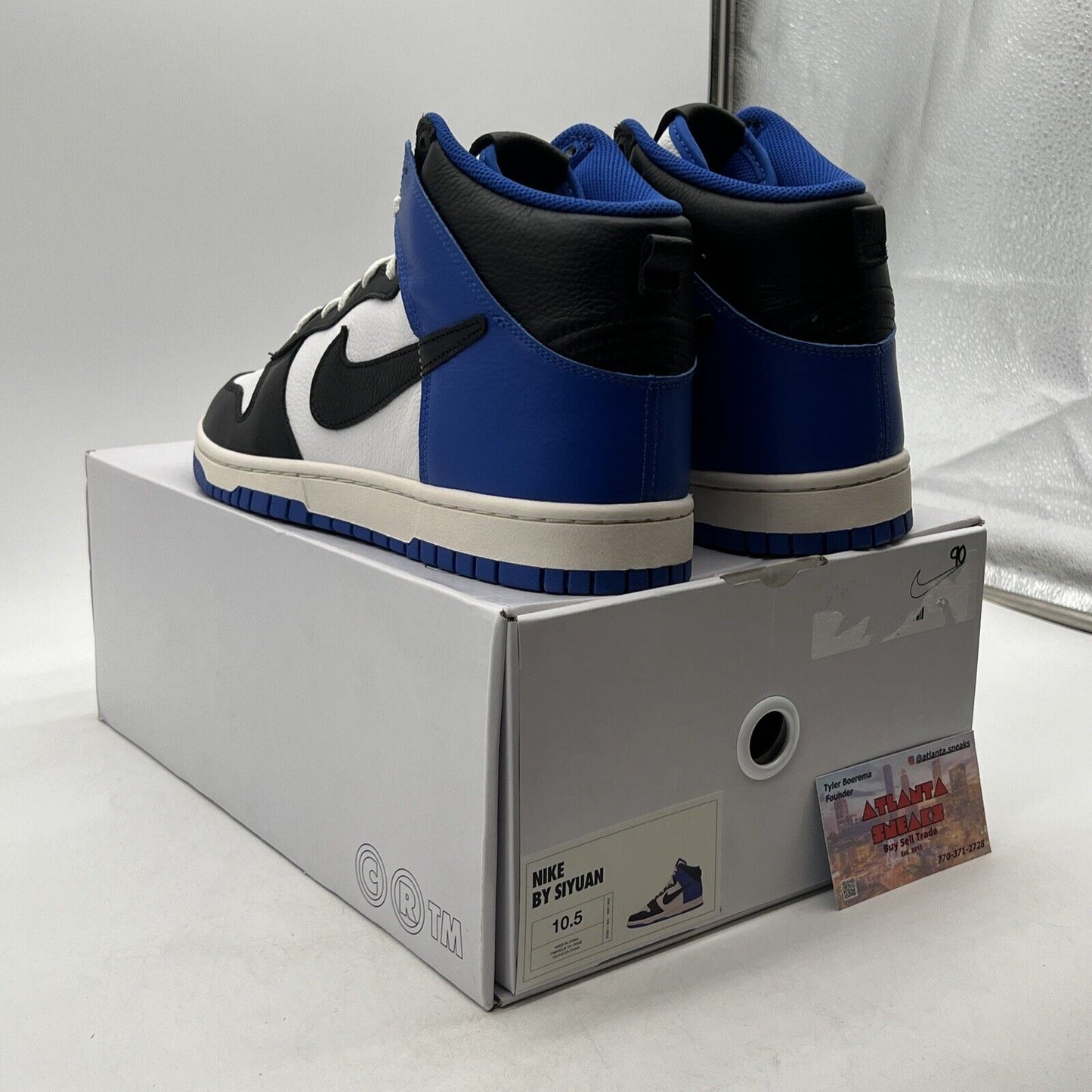 Size 10.5 - Nike Dunk High 'Travis Blue Black' Sneakers (FV5511-900)