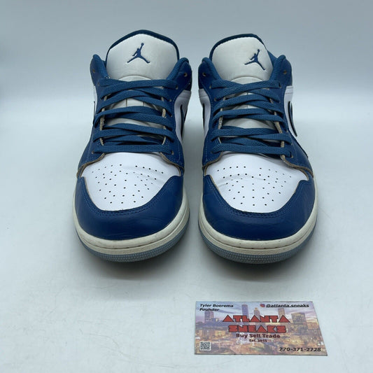 Size 11 - Air Jordan 1 SE Low Industrial Blue White Leather (FN5214-141)