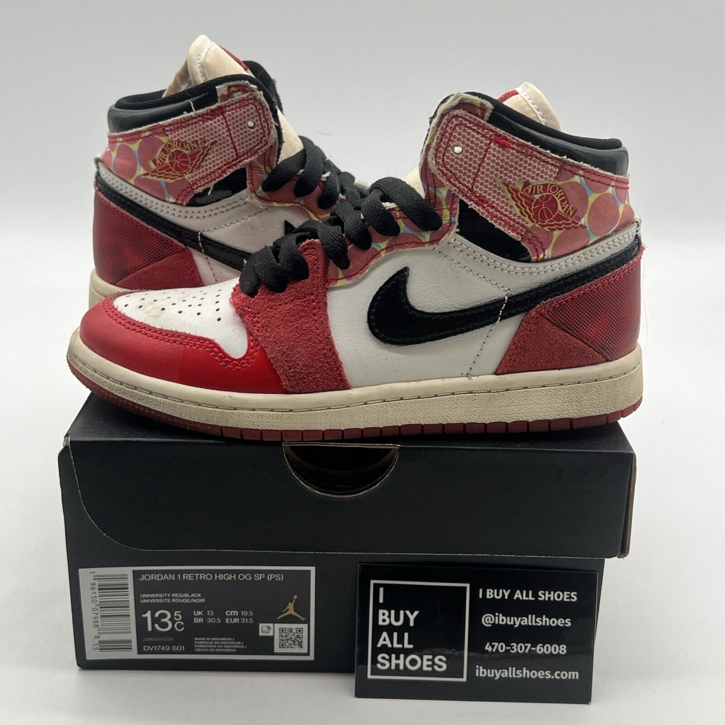 Size 13.5C - Air Jordan 1 Retro OG x Marvel High Next Chapter (DV1749-601)