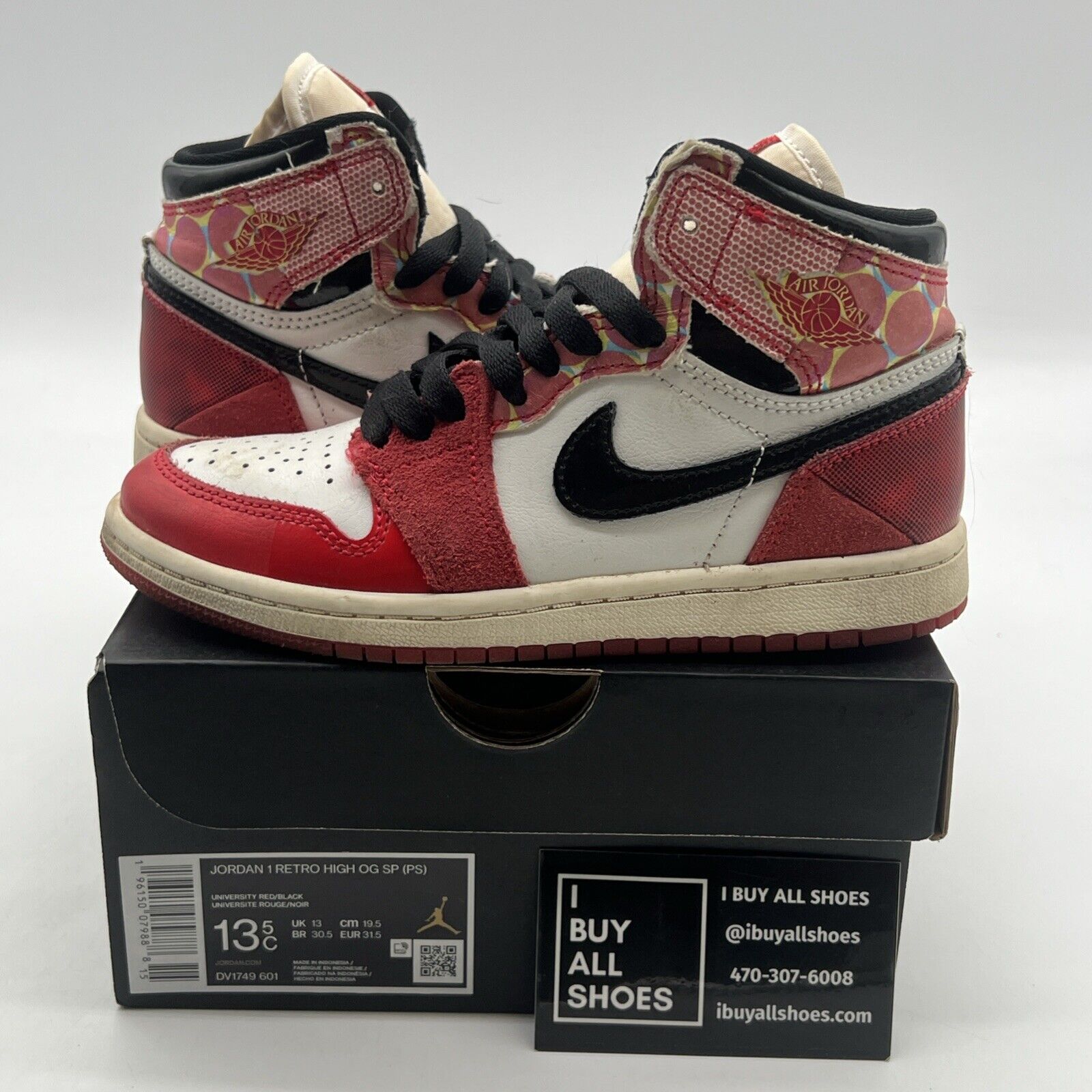 Size 13.5C - Air Jordan 1 Retro OG x Marvel High Next Chapter (DV1749-601)