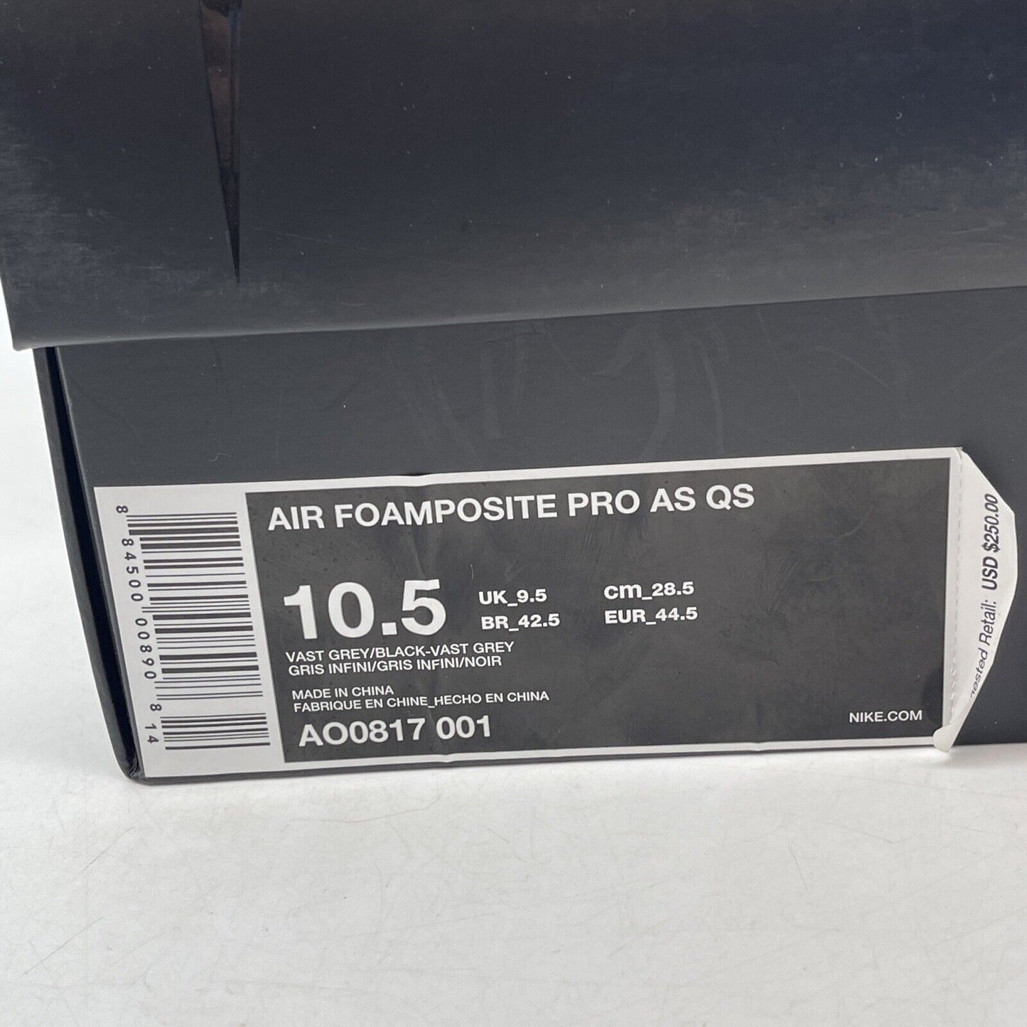 Size 10.5 - Nike Air Foamposite Pro All-Star Swoosh Pack Leather (AO0817-001)