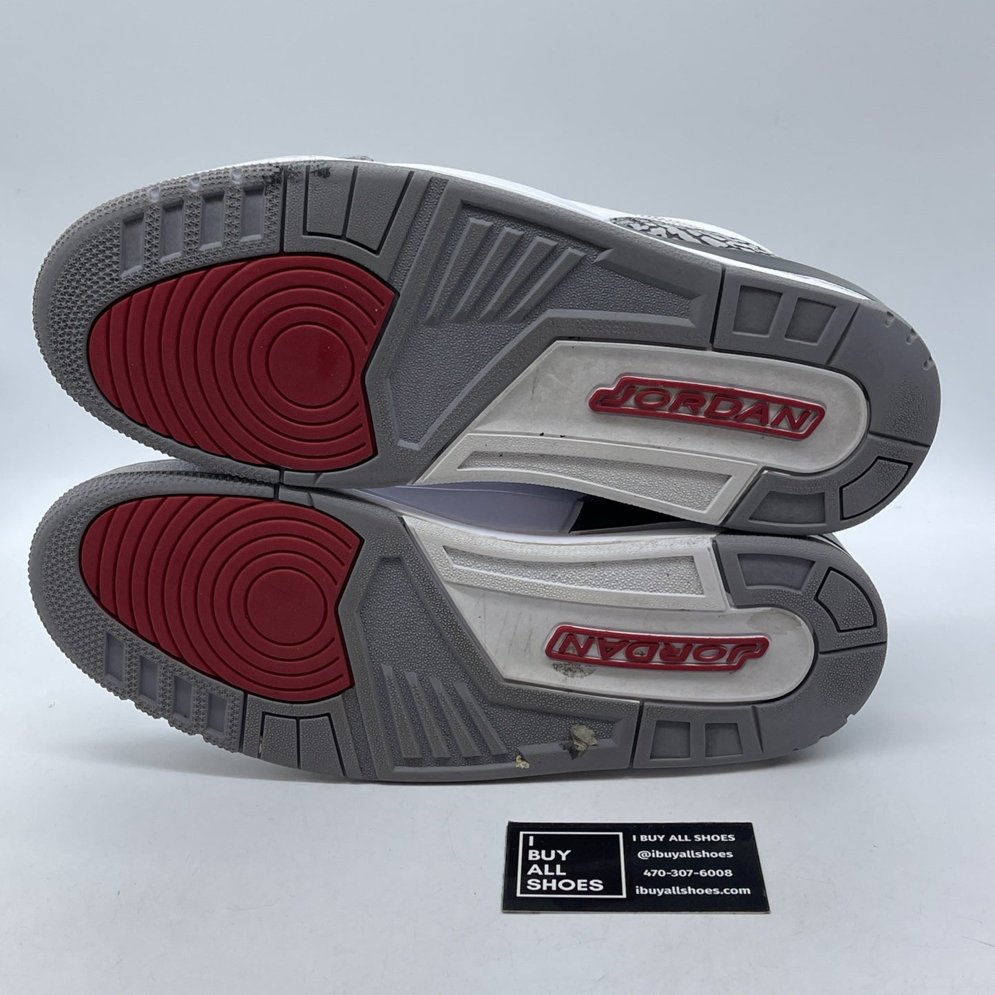 Size 13 - Jordan 3 Retro White Cement 2011 Grey Suede Leather (136064-105)
