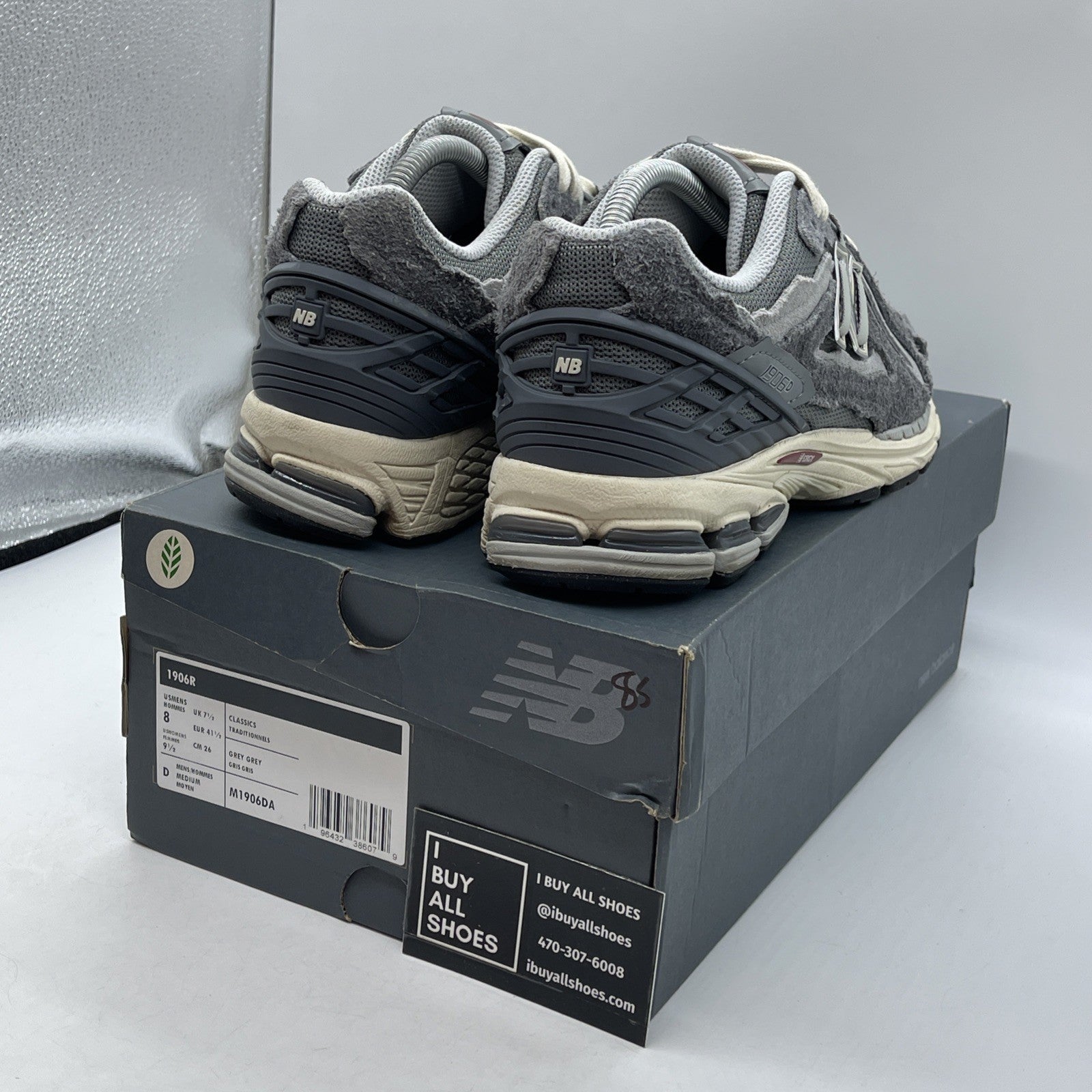 Size 8 - New Balance 1906D Protection Pack - Castlerock Grey (M1906DA)