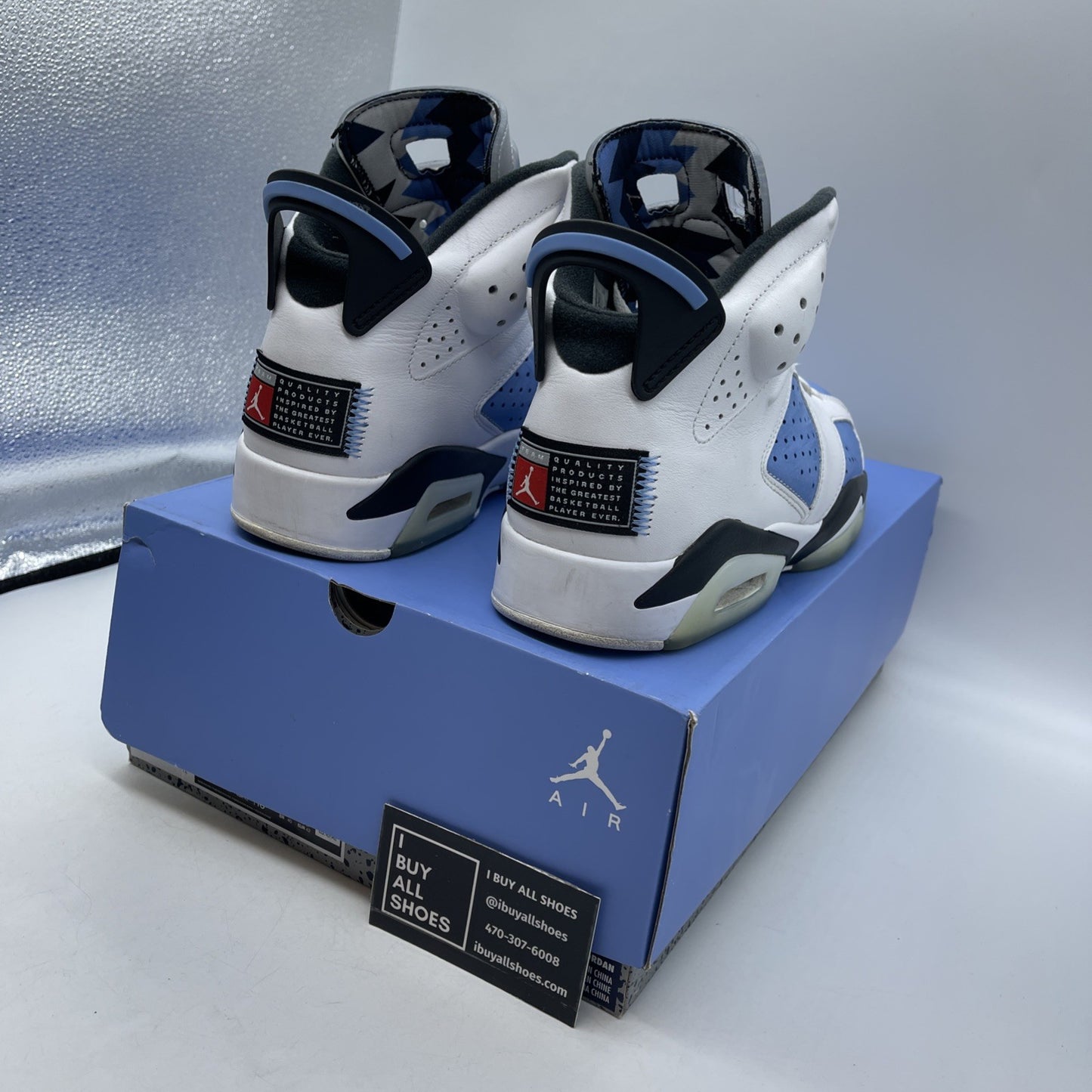 Size 8 - Jordan 6 Retro Mid UNC Home
