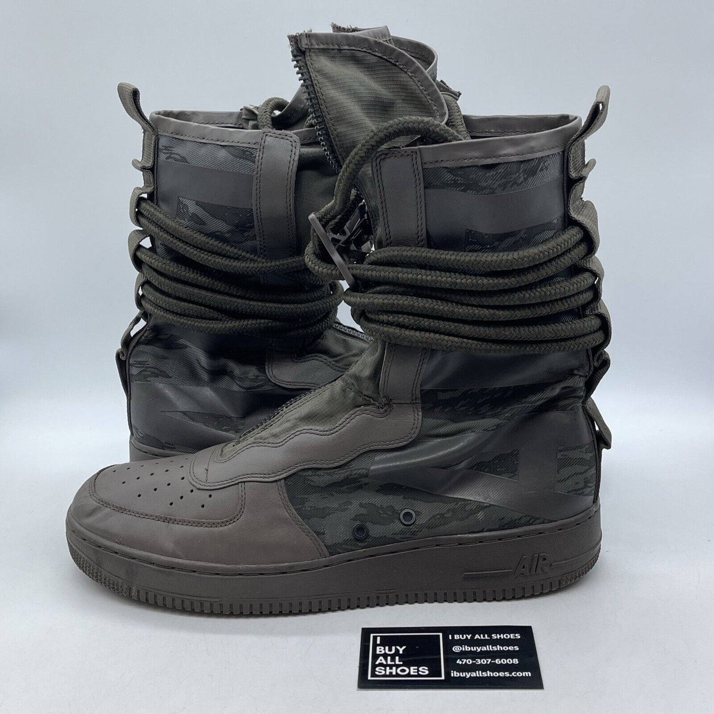 Size 12 - Nike SF Air Force 1 High Ridgerock Brown Green Suede (AA1128-203)