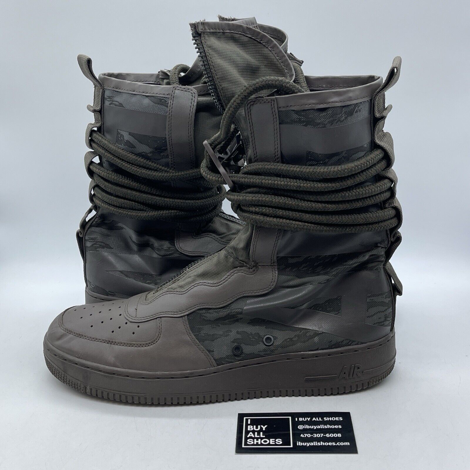 Size 12 - Nike SF Air Force 1 High Ridgerock Brown Green Suede (AA1128-203)