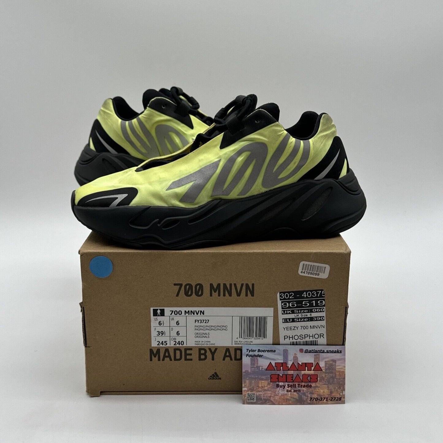 Size 6.5 - adidas Yeezy Boost 700 V1 MNVN Yellow Reflective Boost Comfy Kanye