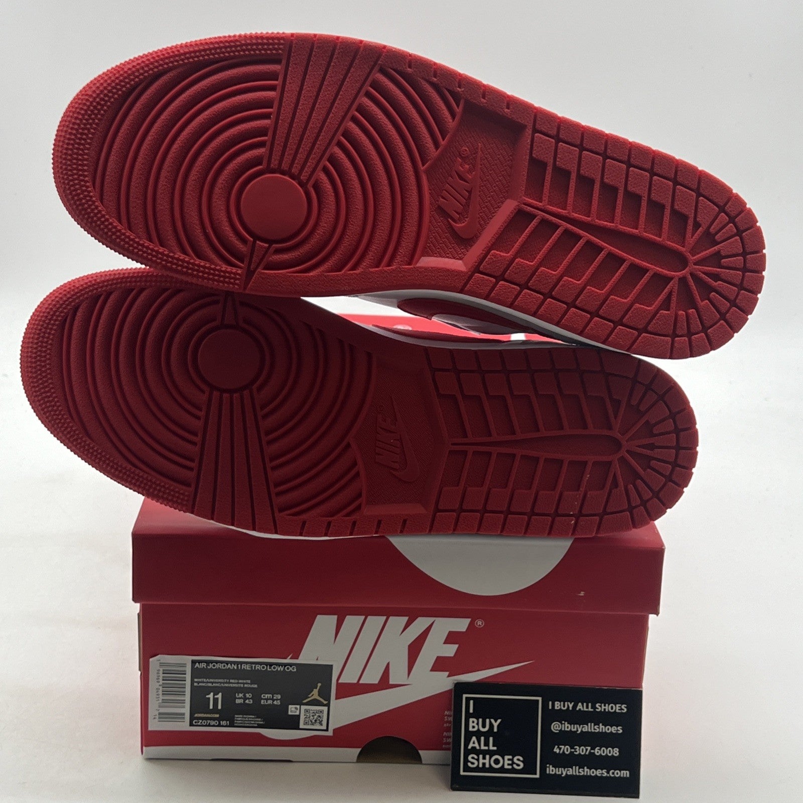 Size 11 - Air Jordan 1 Retro OG Low University Red (CZ0709-161)