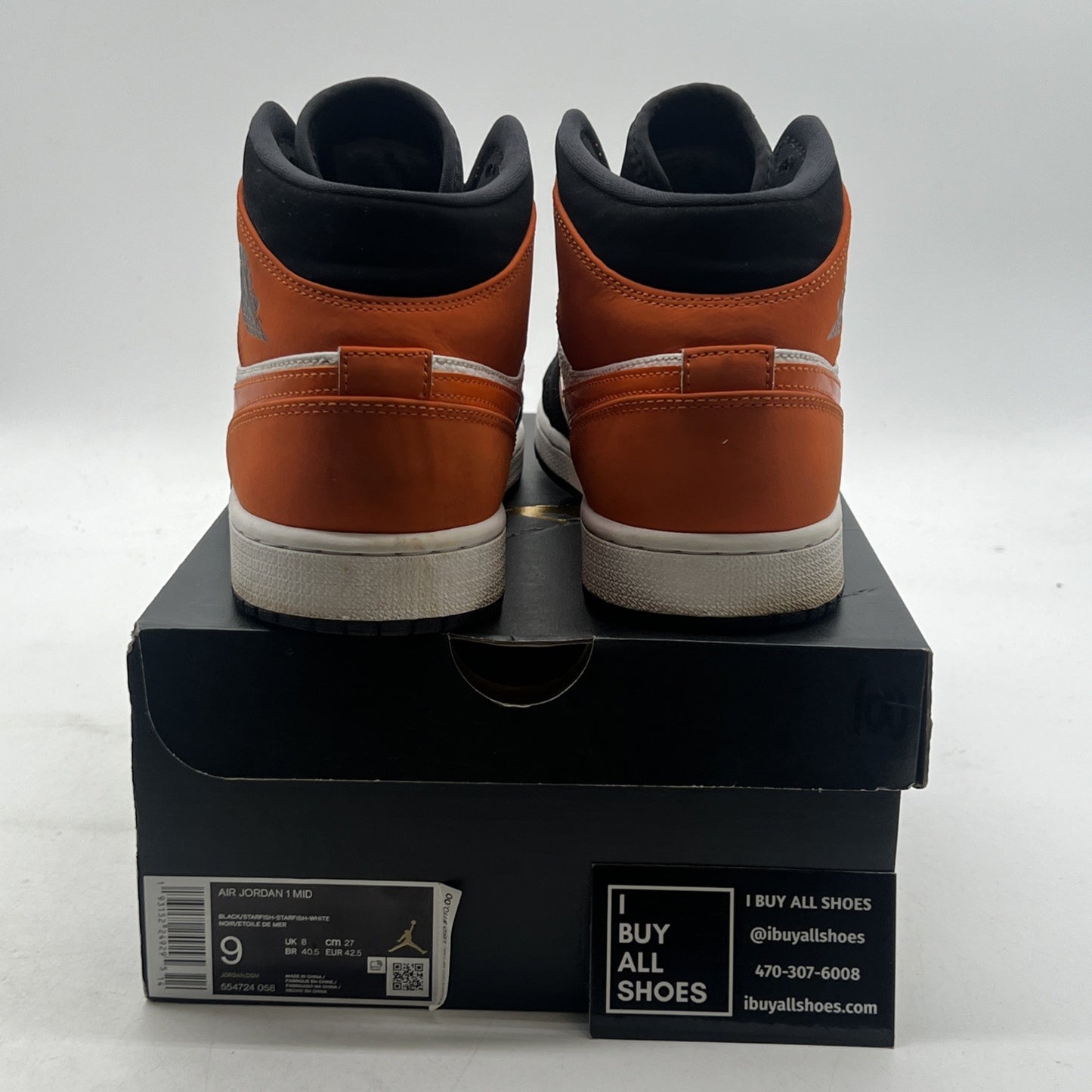 Size 9 - Air Jordan 1 Mid Shattered Backboard (554724-058)