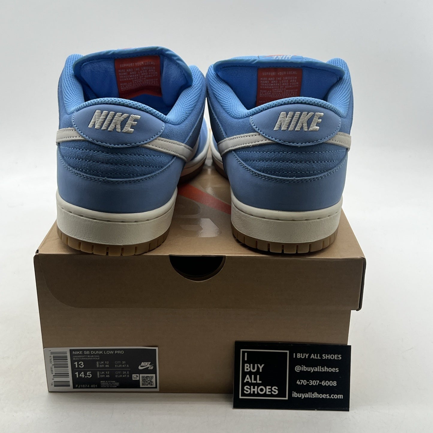 Size 13 - Nike SB Dunk Low Pro University Blue Gym (FJ1674-401)