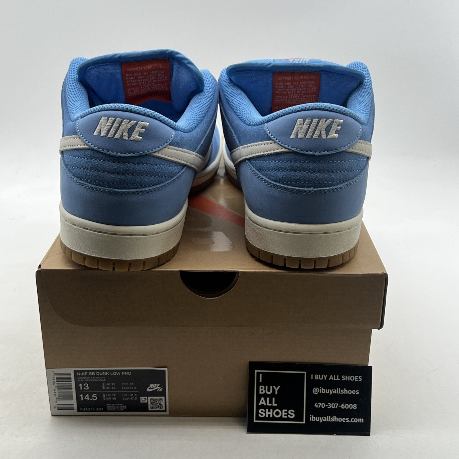Size 13 - Nike SB Dunk Low Pro University Blue Gym (FJ1674-401)