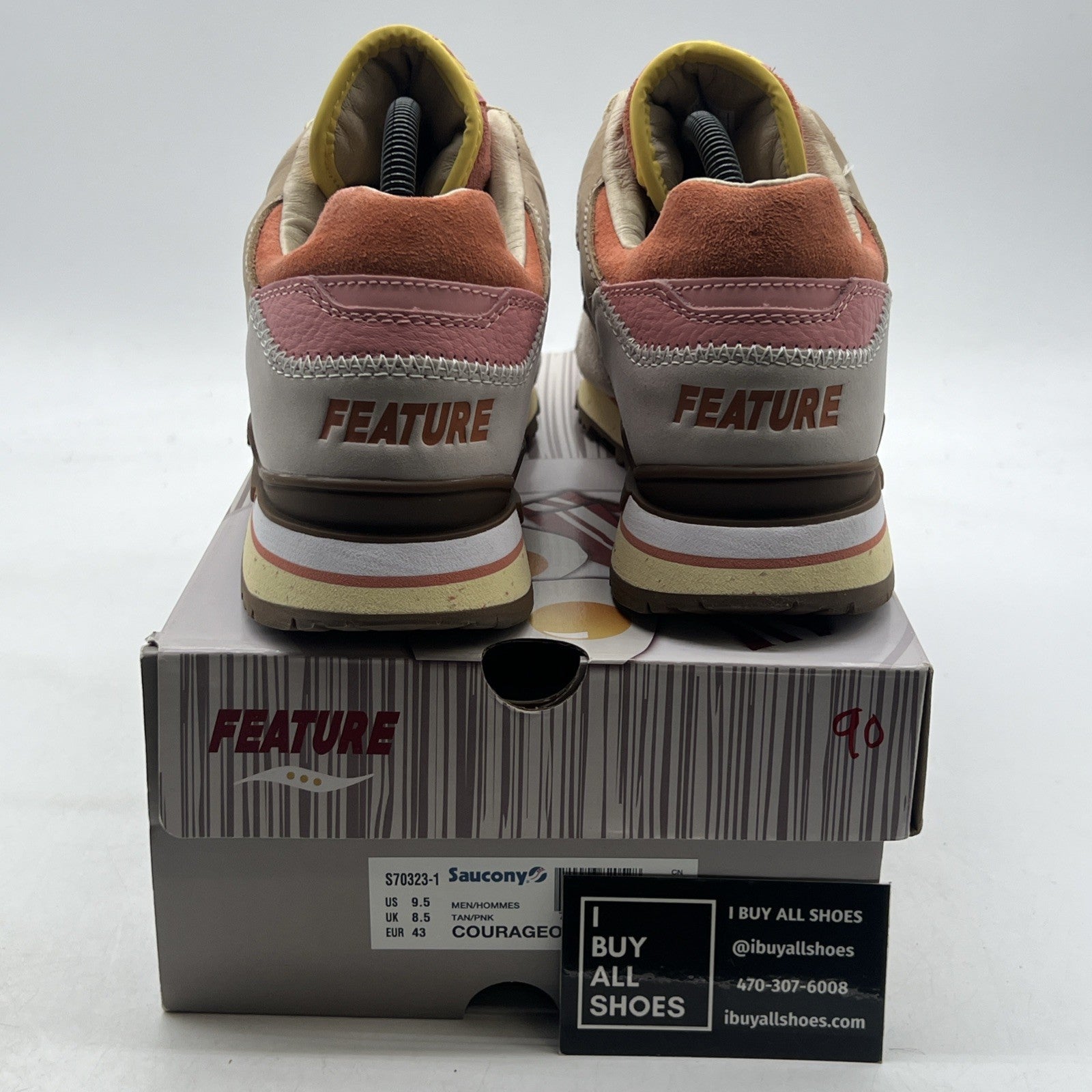 Size 9 - Saucony Feature x Courageous Bacon & Eggs (S70323-1)