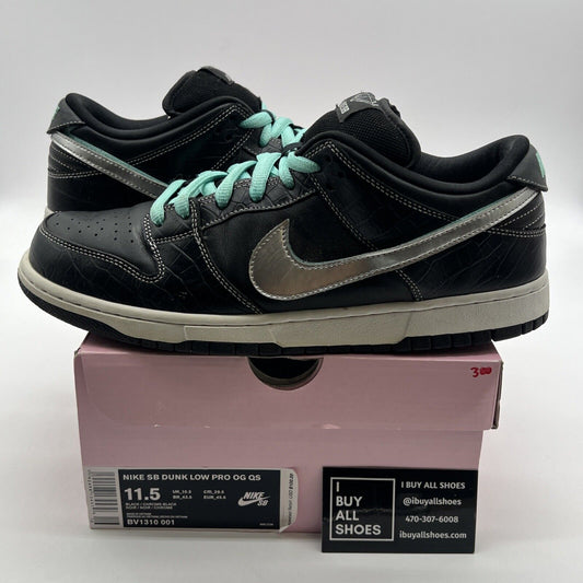 Size 11.5 - Nike Diamond Supply Co. x Dunk Pro SB Low Black Diamond (BV1310-001)