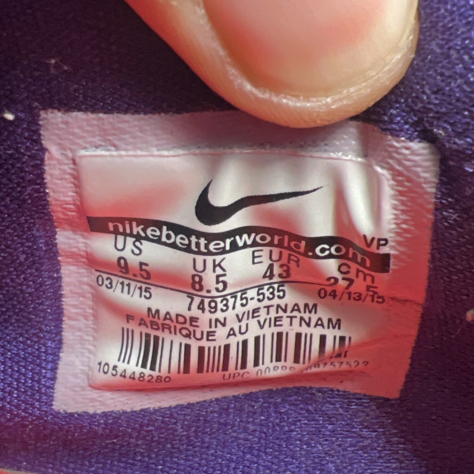 Size 9.5 - Nike KD 8 Suit - (749375-535)