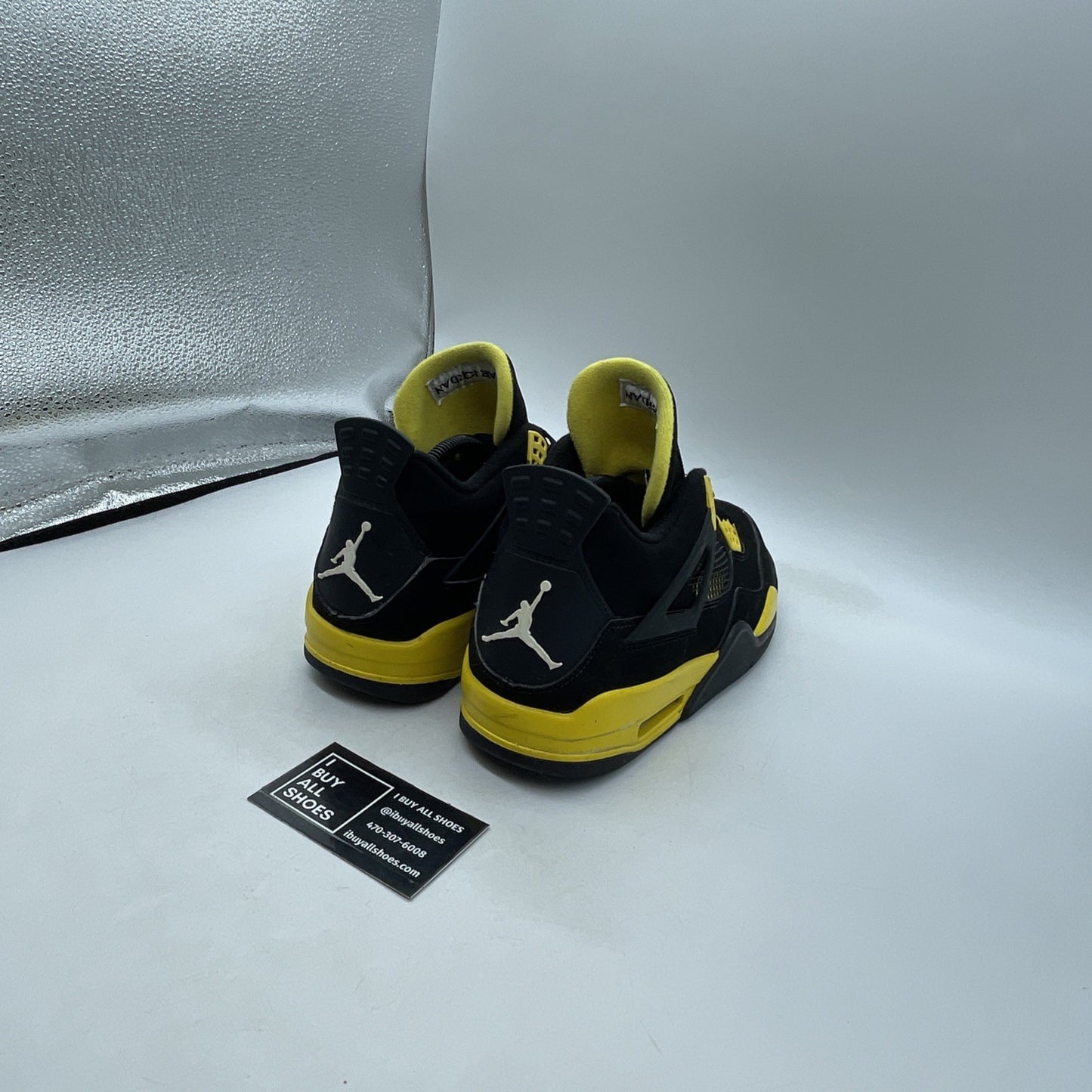 Size 9.5 - Air Jordan 4 Retro Low Thunder (308497-008)
