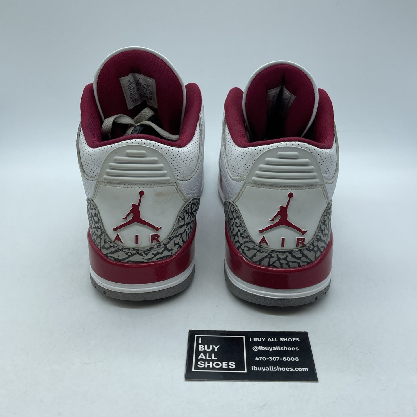 Size 11.5 - Jordan 3 Retro Mid Cardinal Red White Suede Leather (CT8532-126)