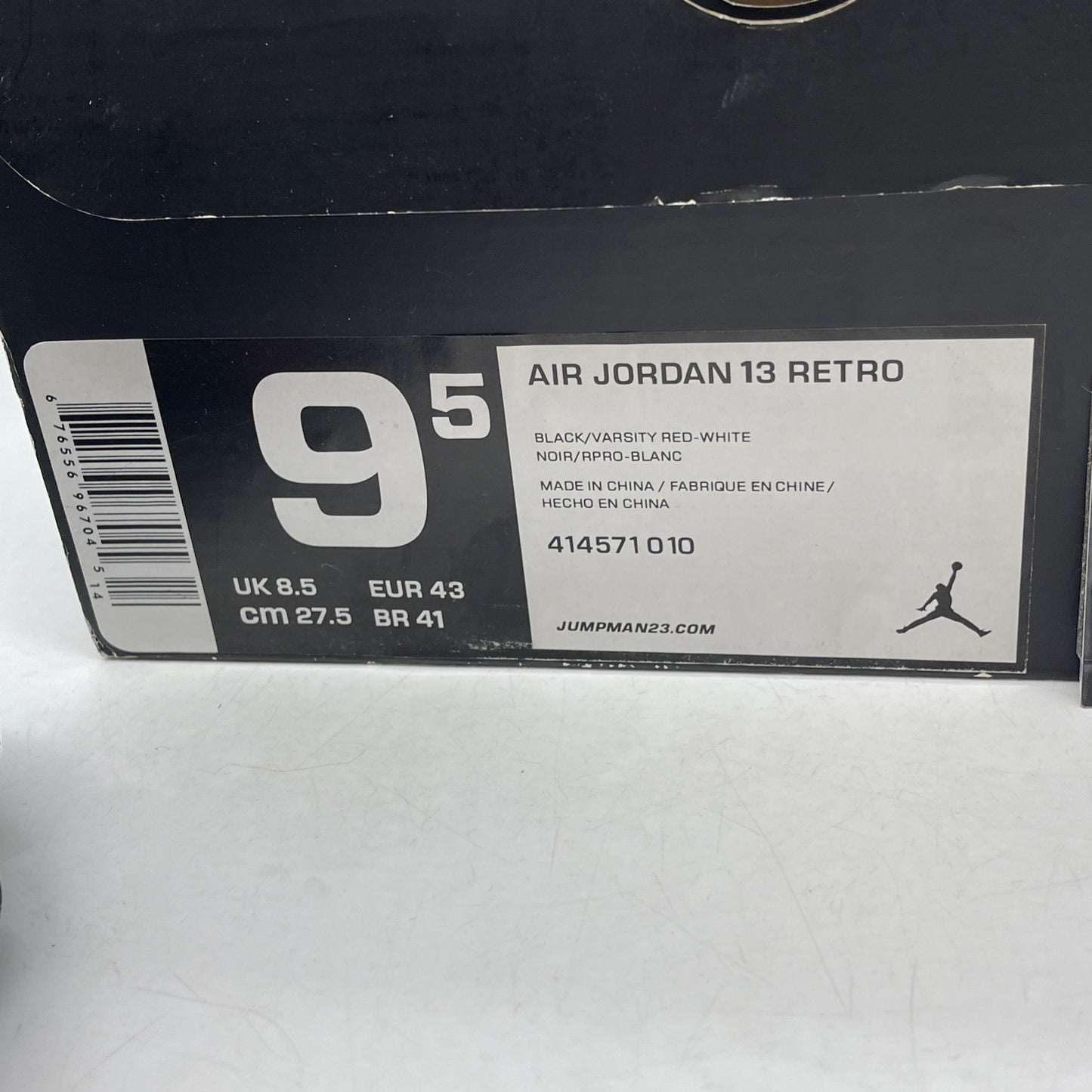 Size 9.5 - Air Jordan 13 Retro 2013 Bred (414571-010)