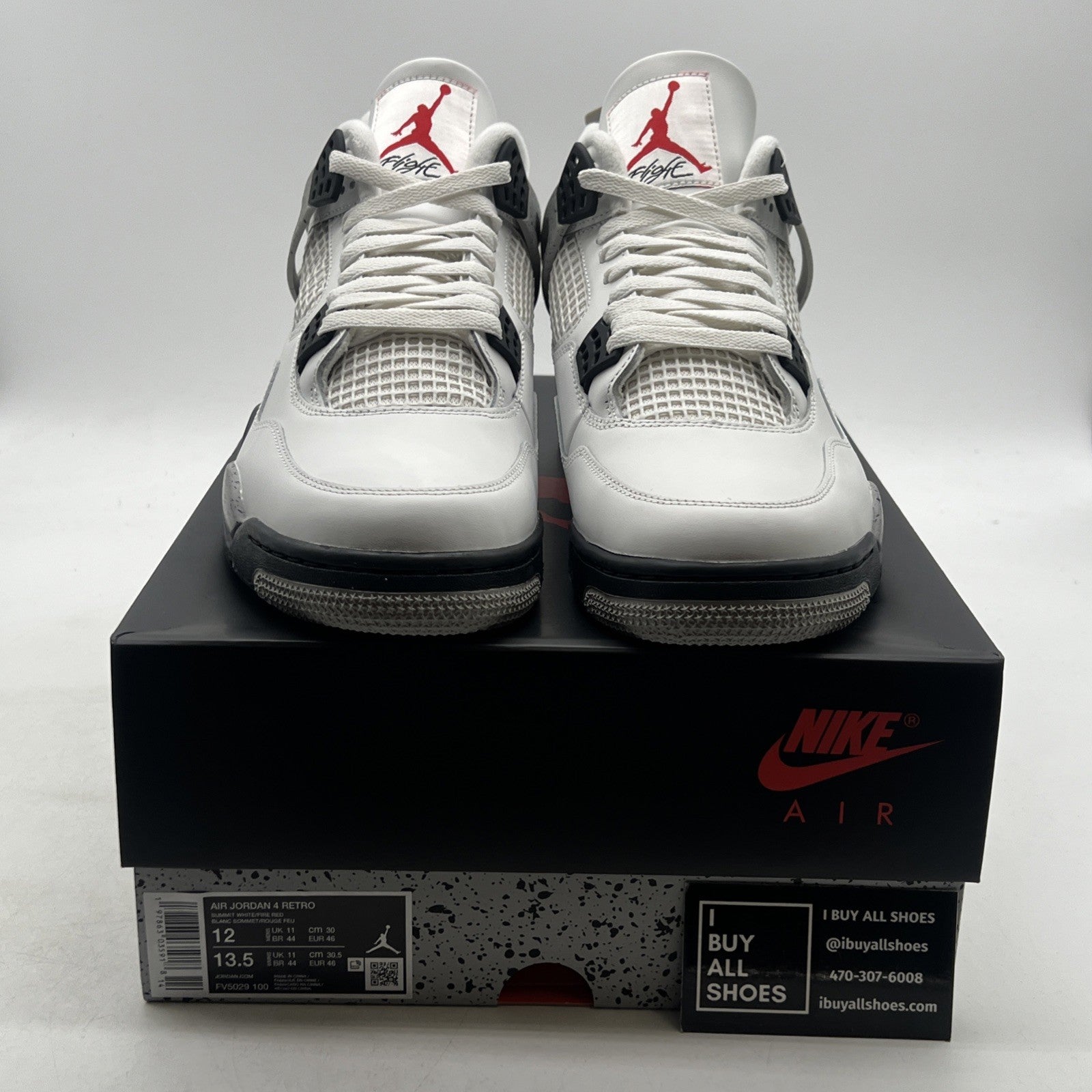 Size 12 - Air Jordan 4 Retro OG 2025 White Cement (FV5029-100)