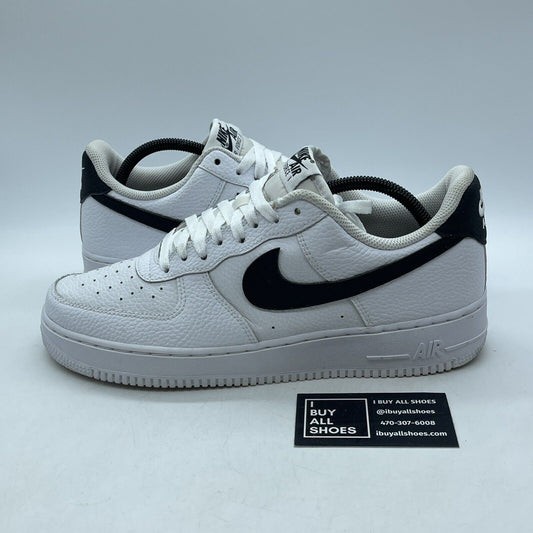 Size 10 - Nike Air Force 1 '07 Low White Black Leather (CT2302-100)