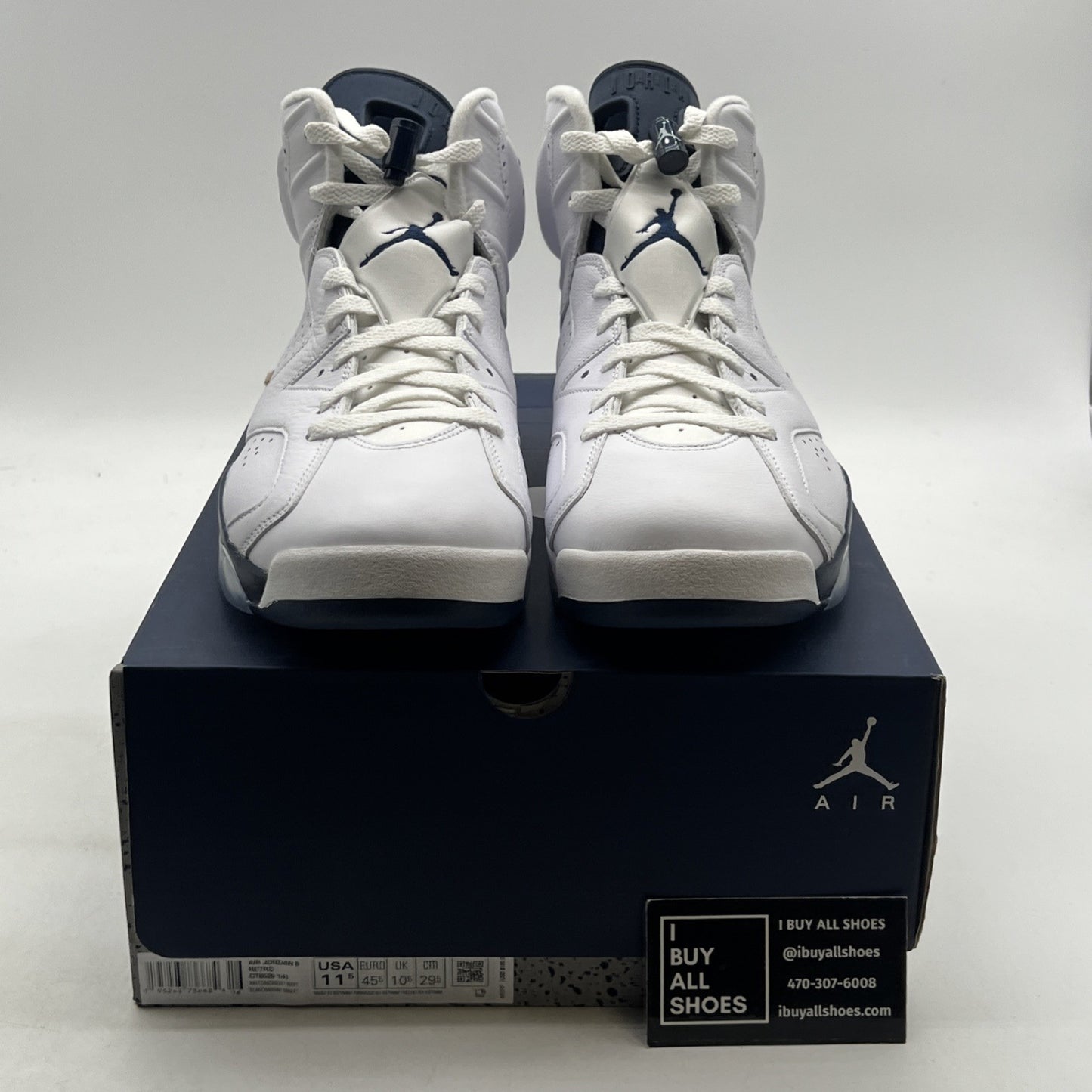 Size 11.5 - Air Jordan 6 Retro Midnight Navy (CT8529-141)