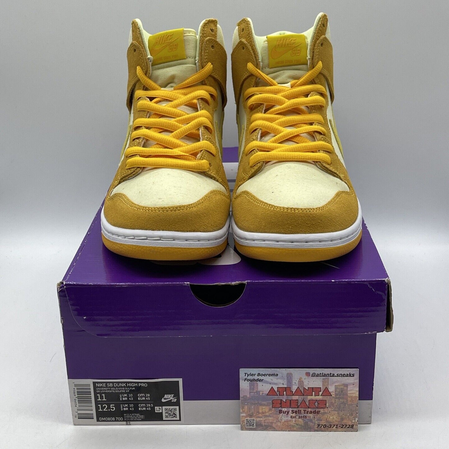 Size 11 - Nike Dunk SB High Fruity Pack - Pineapple Yellow Orange (DM0808-700)