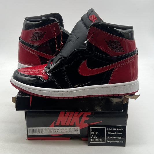 Size 11 - Air Jordan 1 Retro OG High Patent Bred (555088-063)