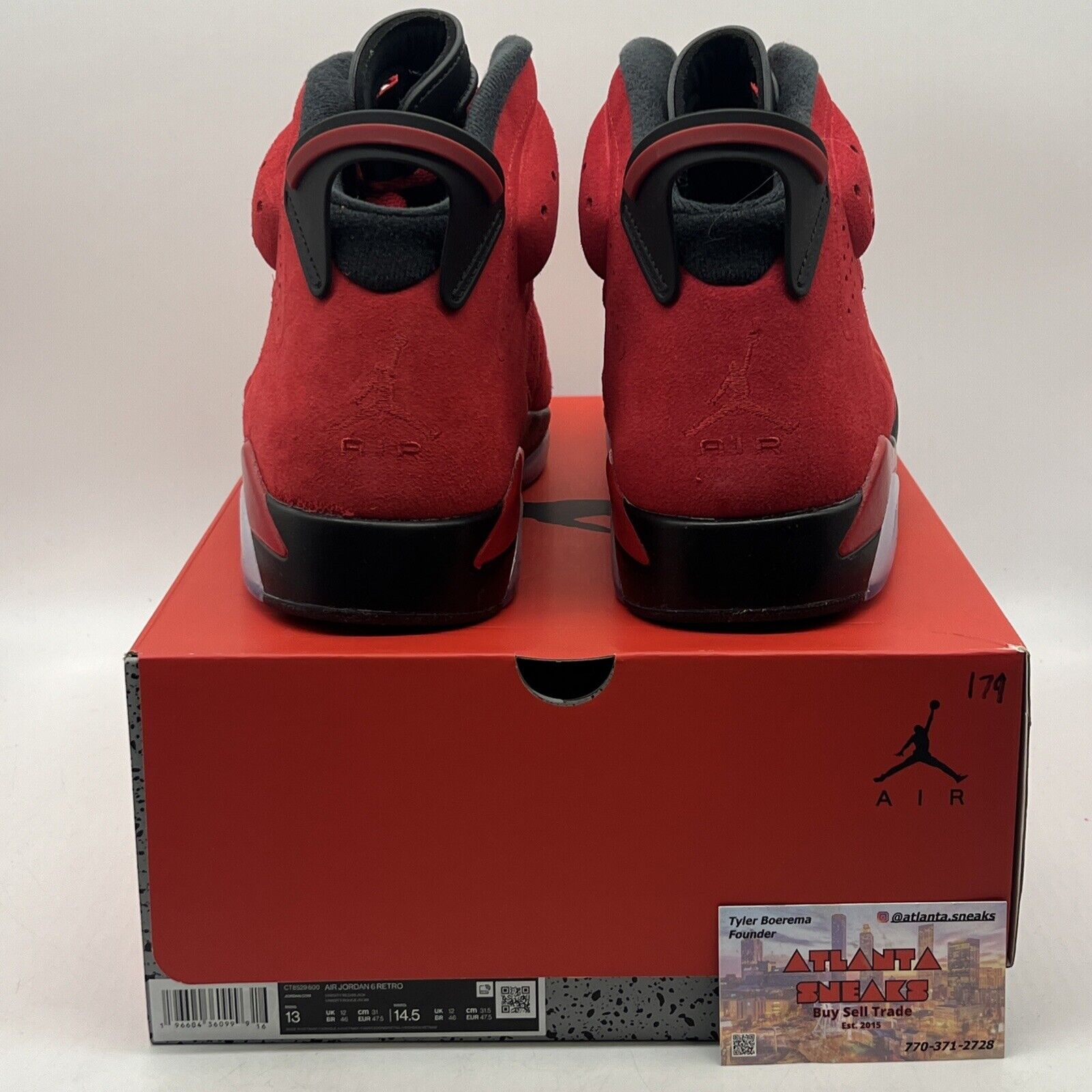 Size 13 - Air Jordan 6 Retro Toro Bravo Black Suede Icey (CT8529-600)