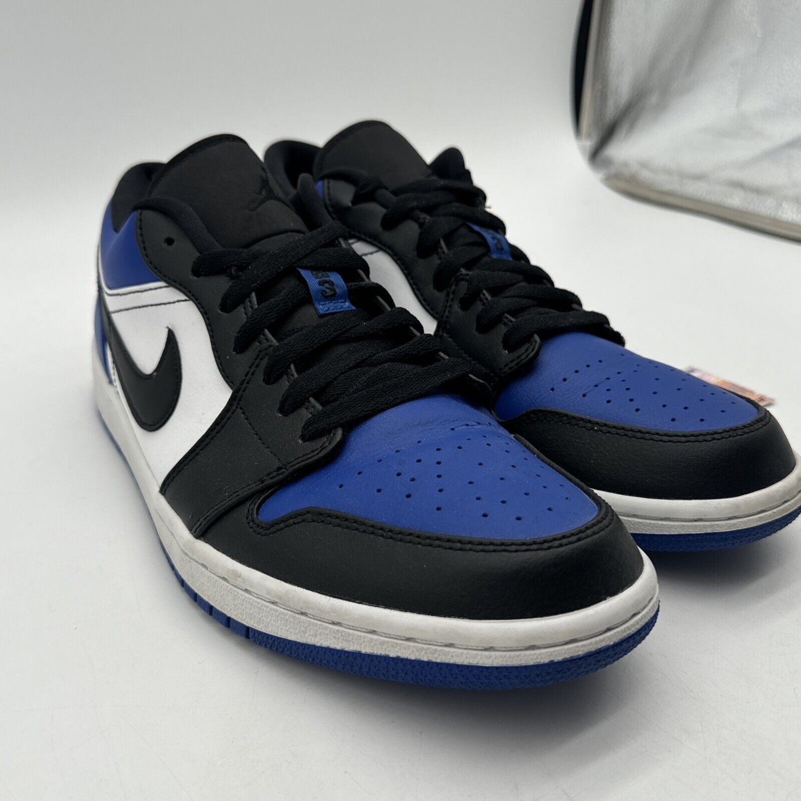 Size 10.5 - Jordan 1 Low Royal Toe 2019 Black White Leather Way Under Market $$$