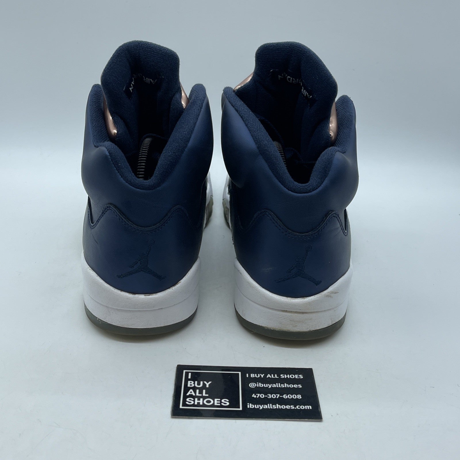 Size 9 - Air Jordan 5 Retro Bronze Blue White Leather (136027-416)