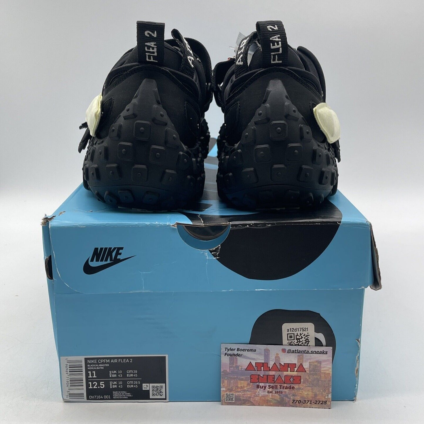 Size 11 - Air Flea 2 x Cactus Plant Flea Market Black Alabaster (DV7164-001)